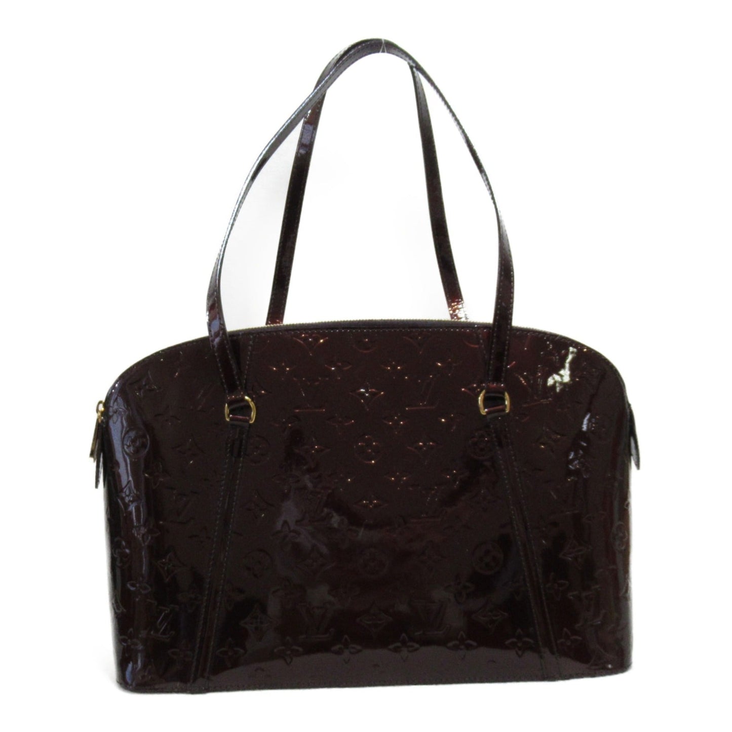 LOUIS VUITTON Avalon Zip Shoulder Bag Brown Amarrant enamel M91594