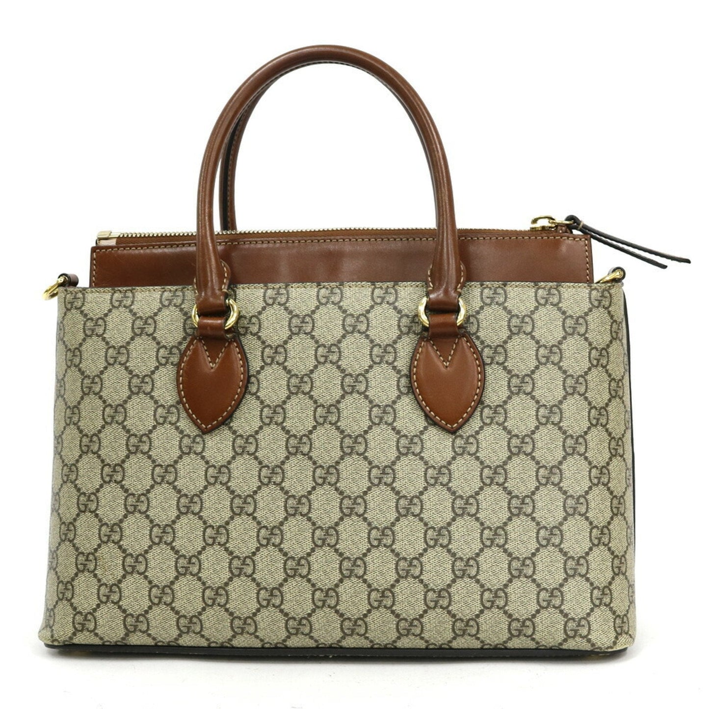 Gucci Shoulder Bag GG Beige Ladies