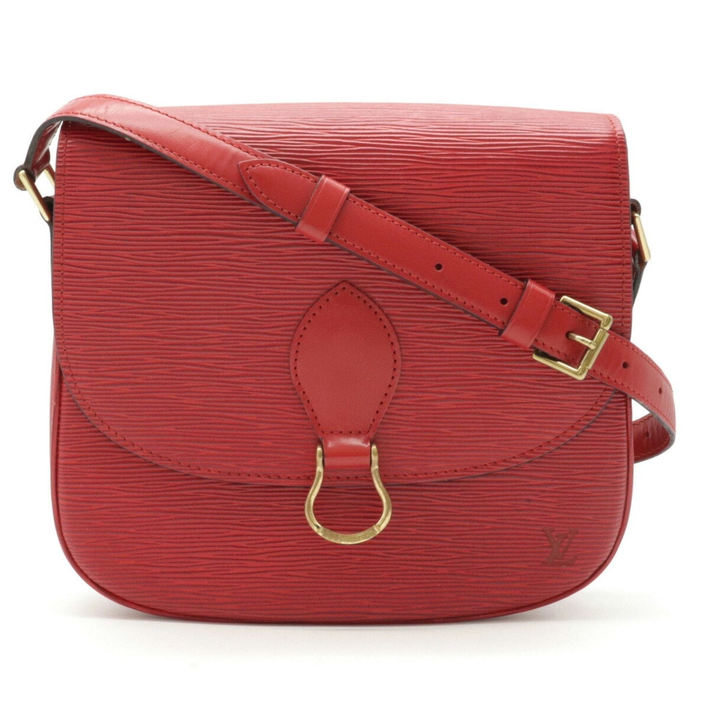 Louis Vuitton Epi Sun Crew Shoulder Bag Leather Castilian Red M52197