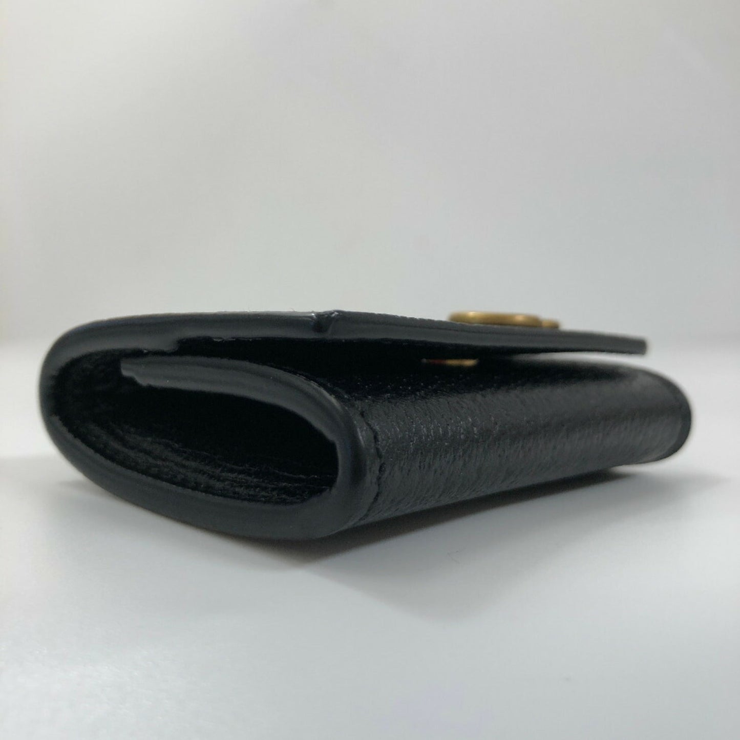 Gucci Coin Case GG Marmont 473959 Leather Black Men's Gucci