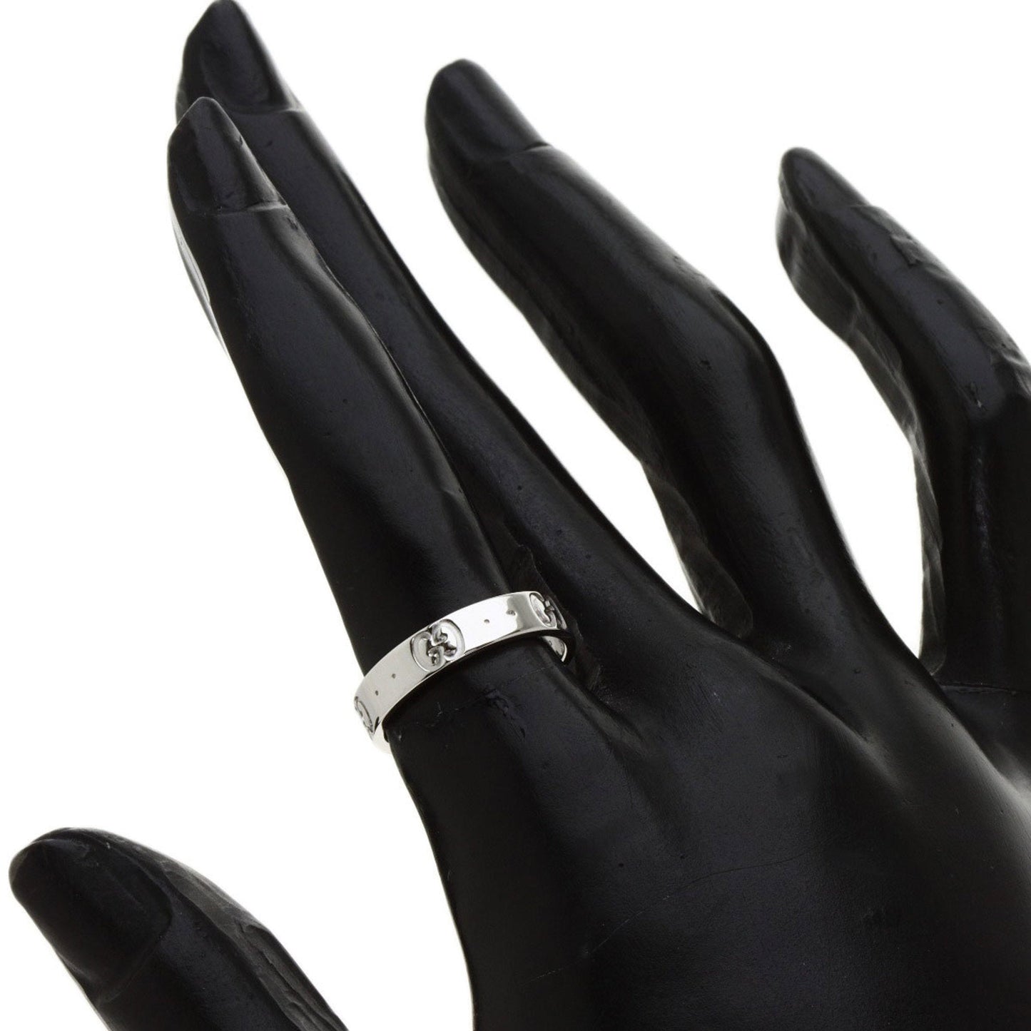 Gucci Icon #10 Ring K18 White Gold Ladies GUCCI