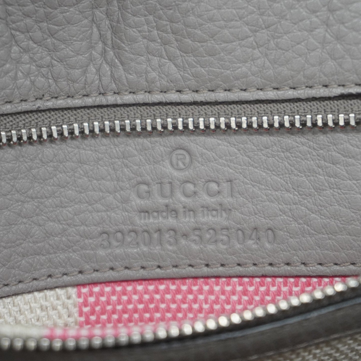 Gucci Bamboo 2way Bag 392013 Women's Leather Handbag,Shoulder Bag Grayish