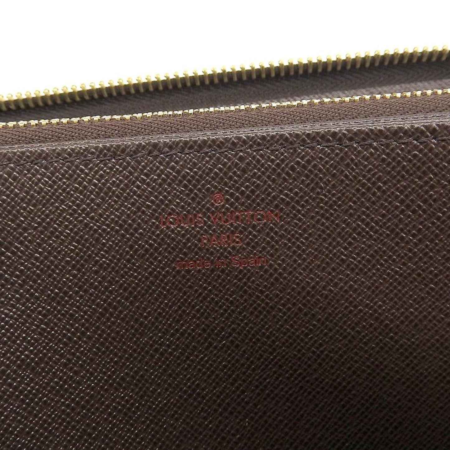 Louis Vuitton Damier Ebene Zippy Wallet Round Zipper Long N41661