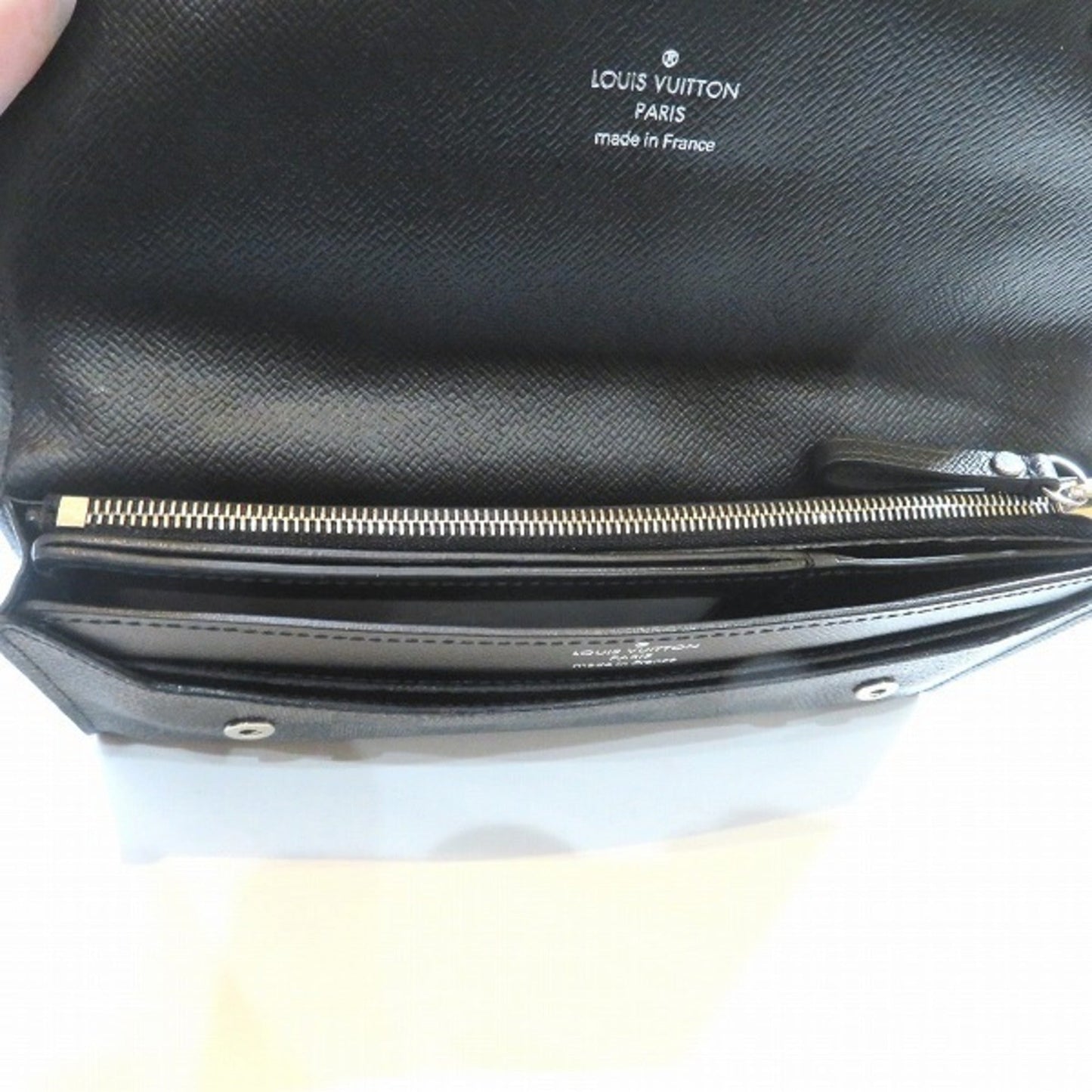 LOUIS VUITTON Damier Portefeuille Long Modular N63084 Graphite Wallet Men's