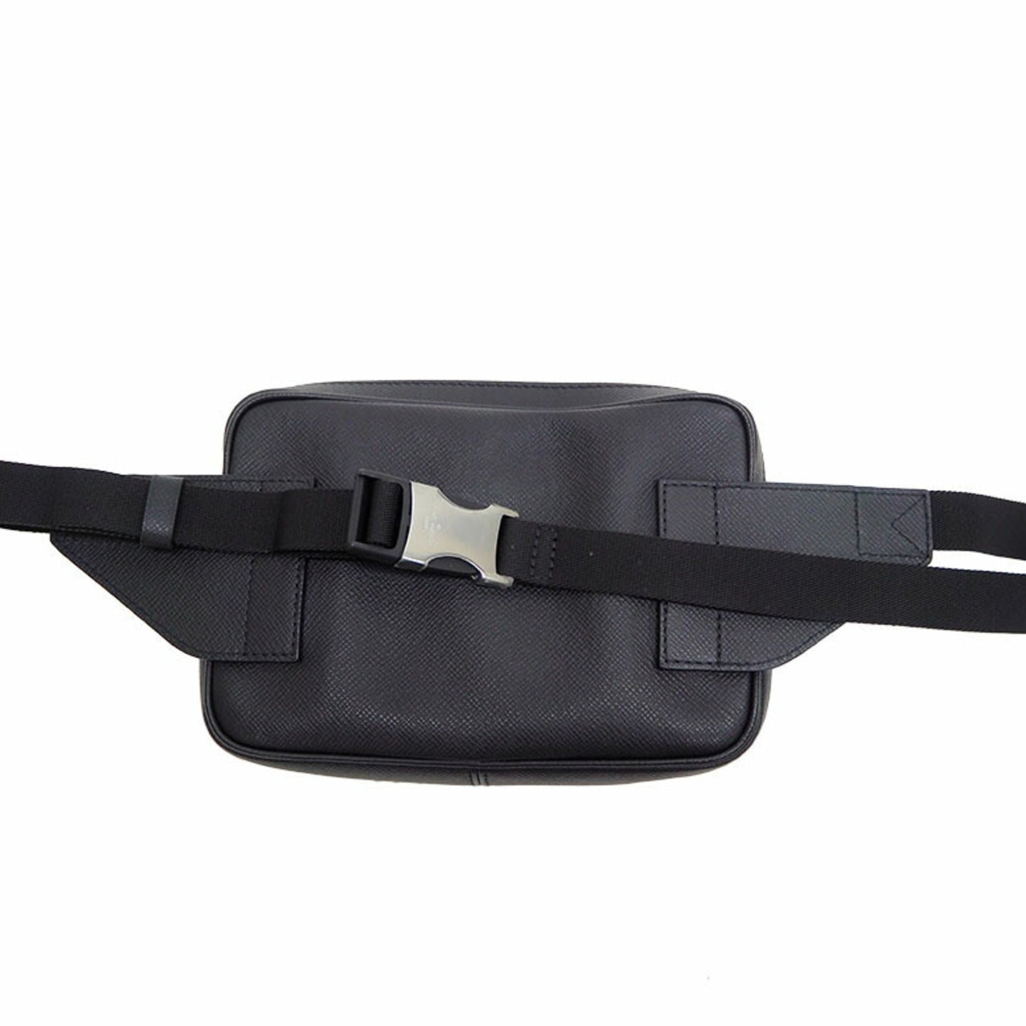 Louis Vuitton Bumback Outdoor Body Bag Taiga Black M33438 Waist Pouch Men's