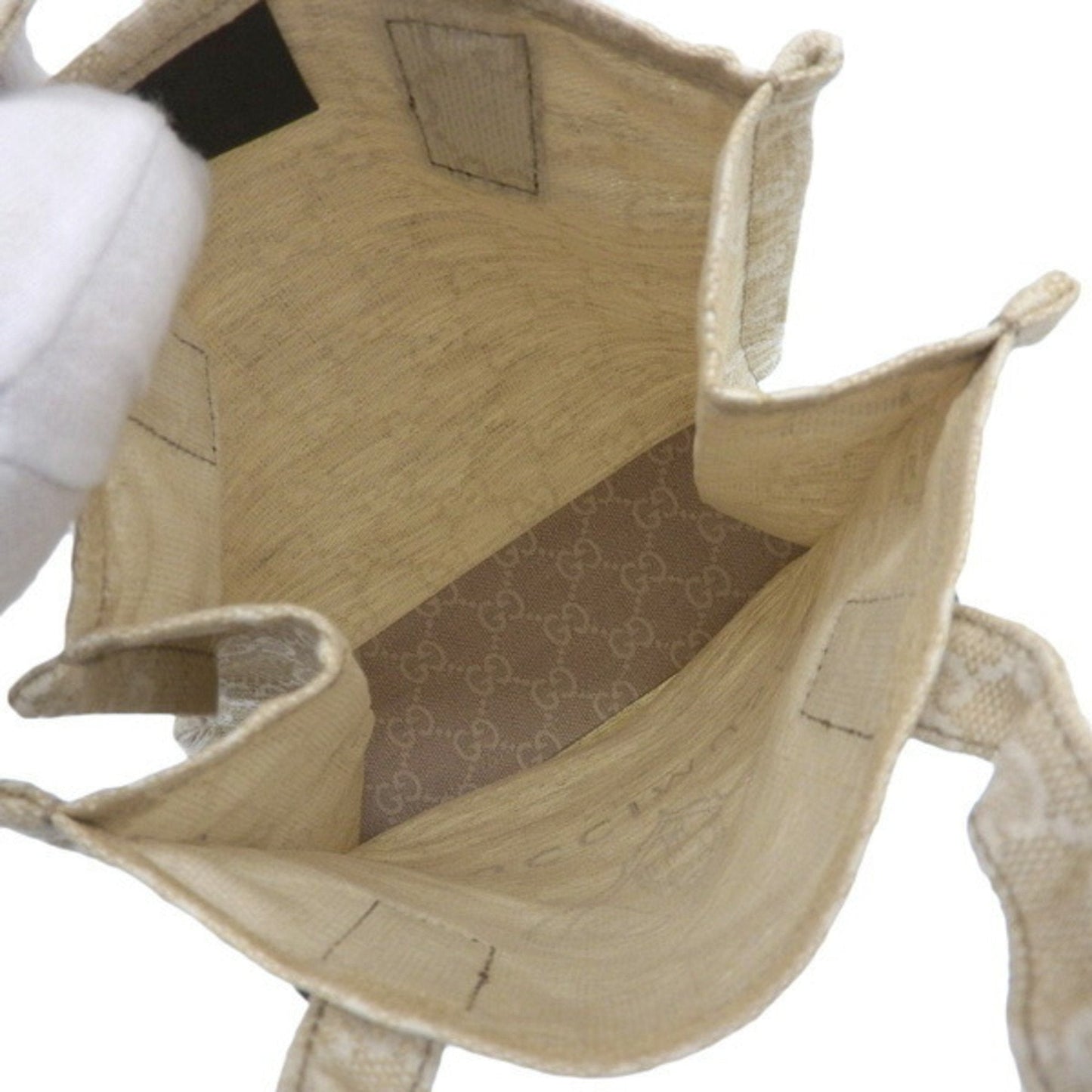 Gucci GG canvas mini handbag Museo Museum limited beige