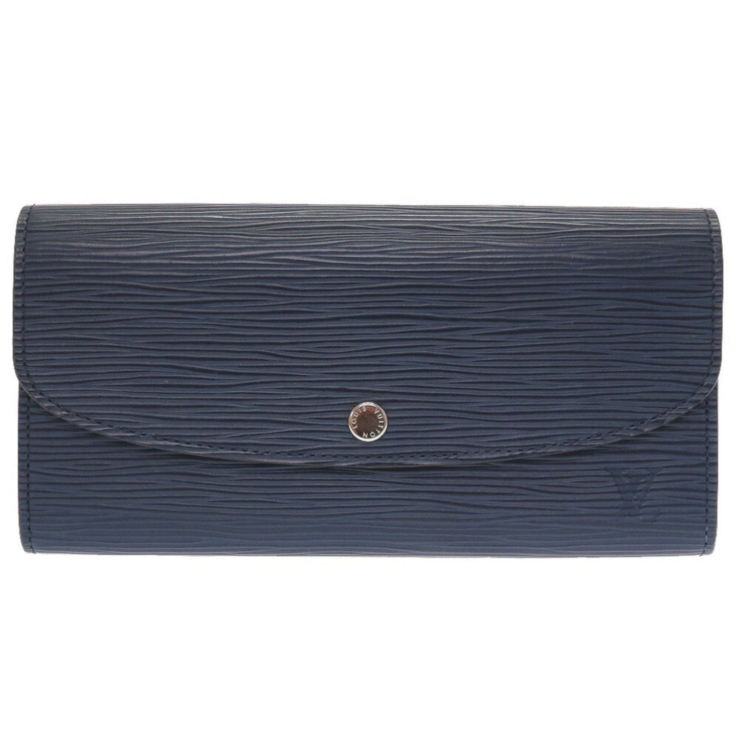 Louis Vuitton Epi Portefeuille Emily M60854 Leather Andigo Blue Long Wallet