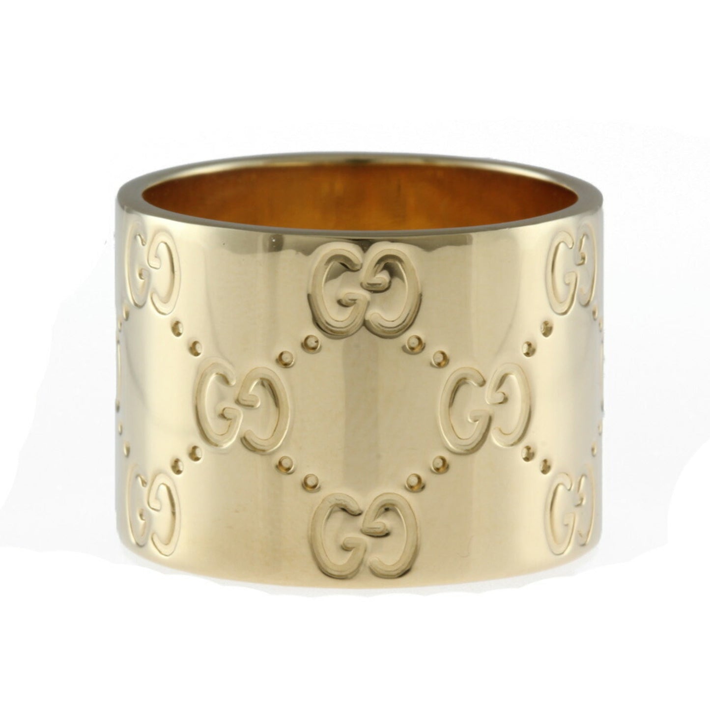 Gucci K18 Ring / Icon Wide No. 12 Gold Ladies 18K Accelerating