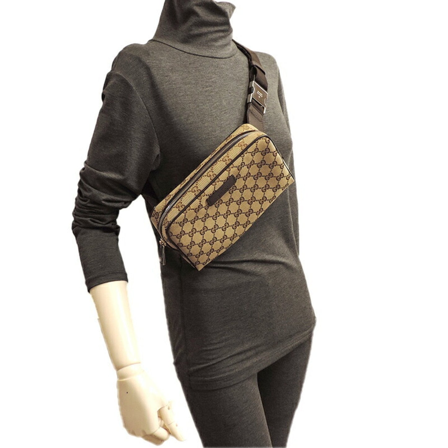 Gucci GG body bag ladies 449174 canvas beige