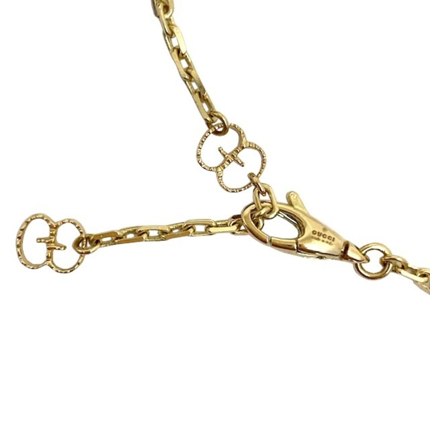 Gucci double G bracelet 501676 J8500 8000 17 jewelry brand K18YG 18-karat gold logo present gift lady's men's new article un