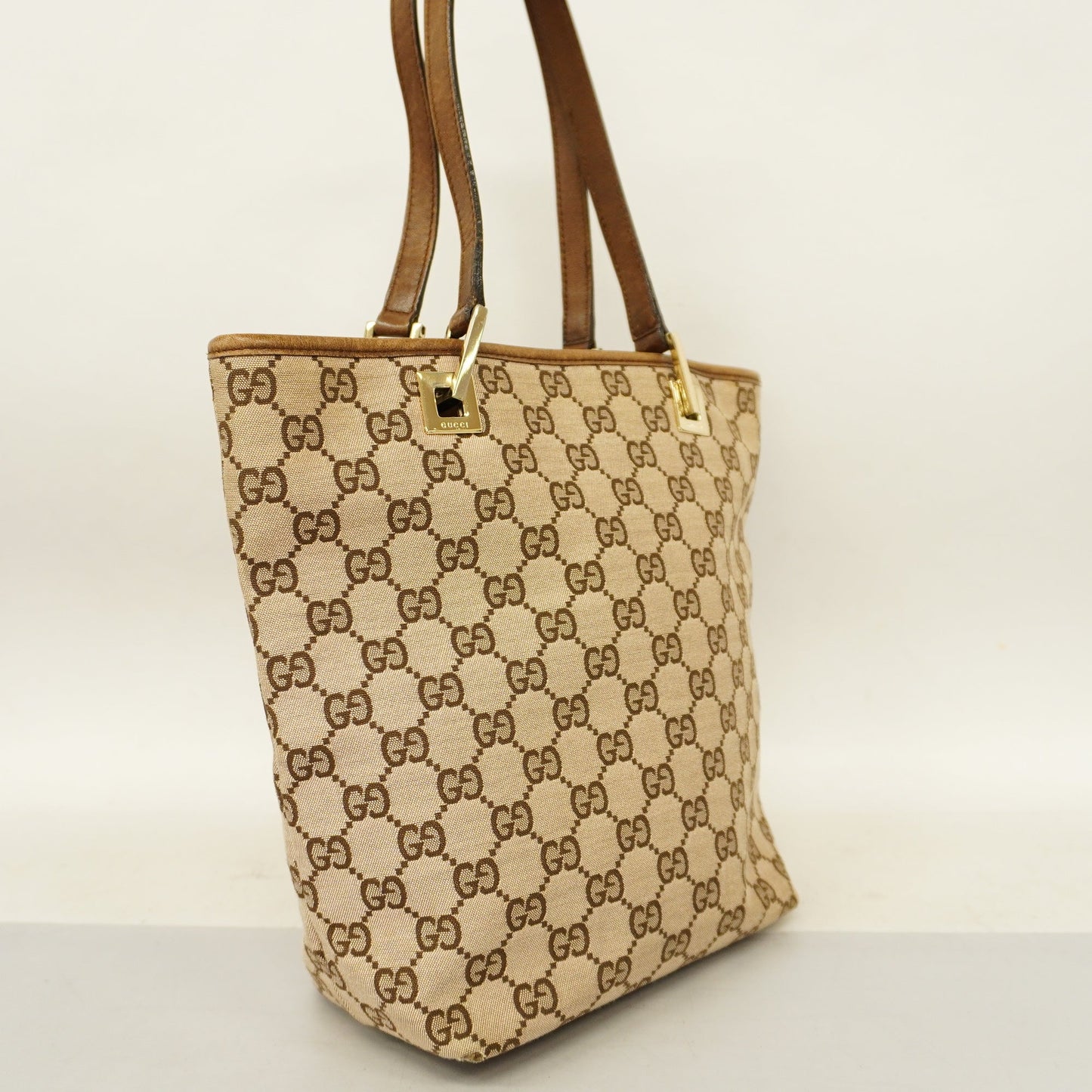GUCCI  GG Canvas Handbag 002 1099 Women's Leather Handbag Beige,Brown