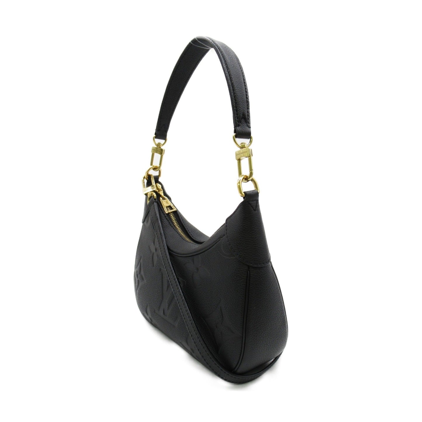 LOUIS VUITTON Bagatelle NM Shoulder Bag Black Black Monogram empreinte PVC coated canvas M46002