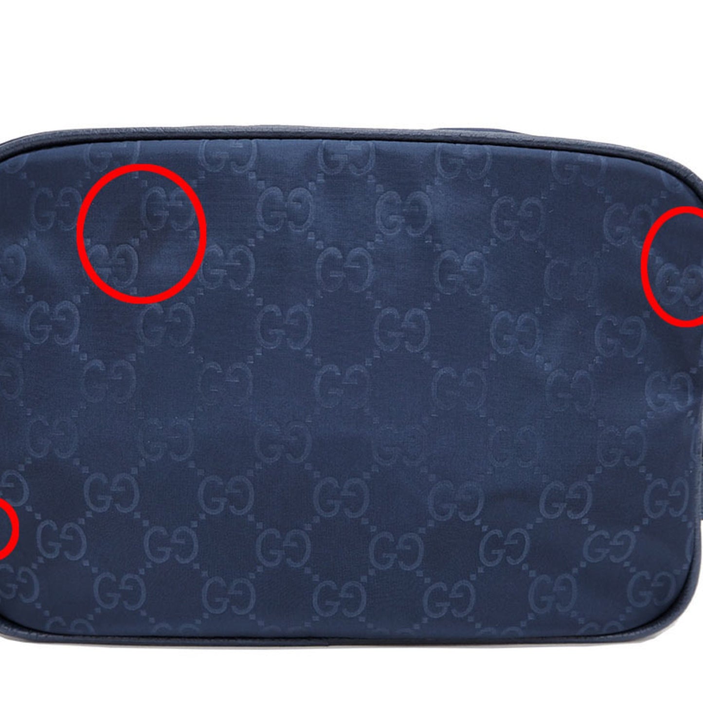 Gucci Nylon Clutch Bag,Pouch Navy