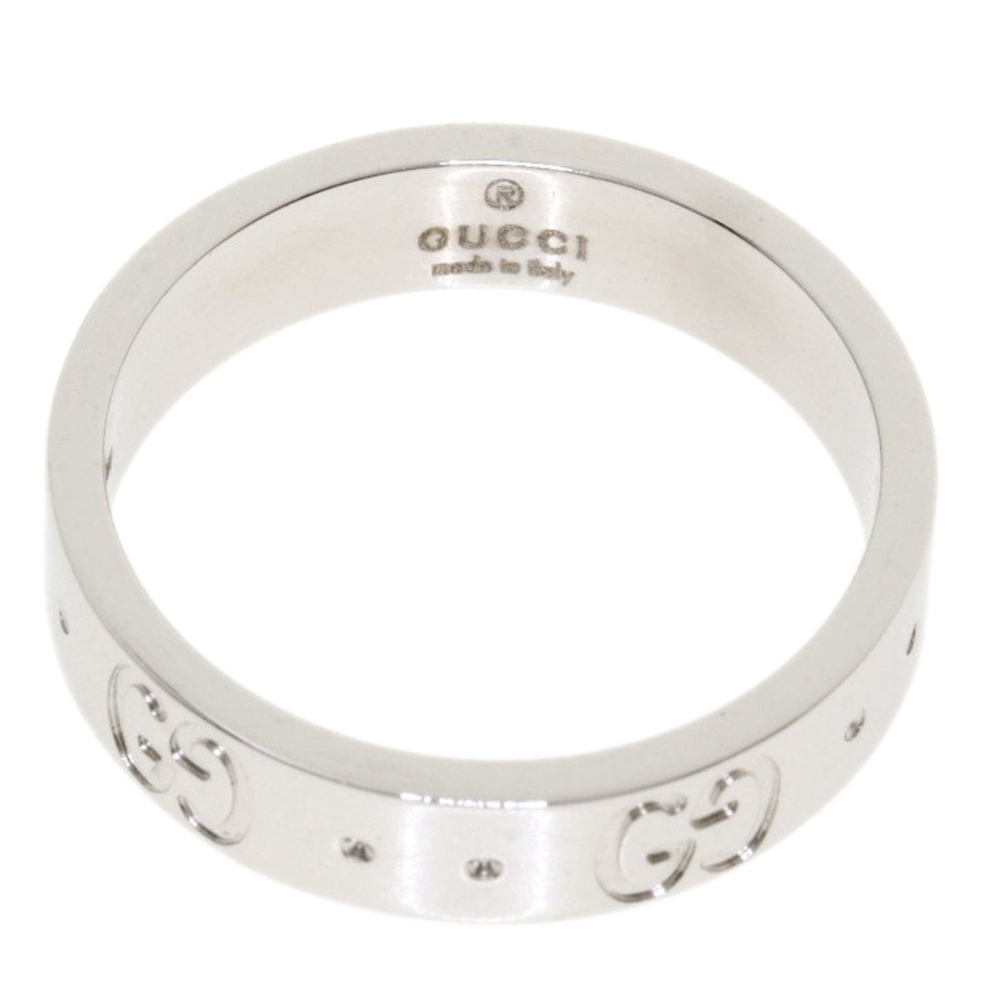 Gucci Icon # 8 Ring / K18 White Gold Ladies GUCCI