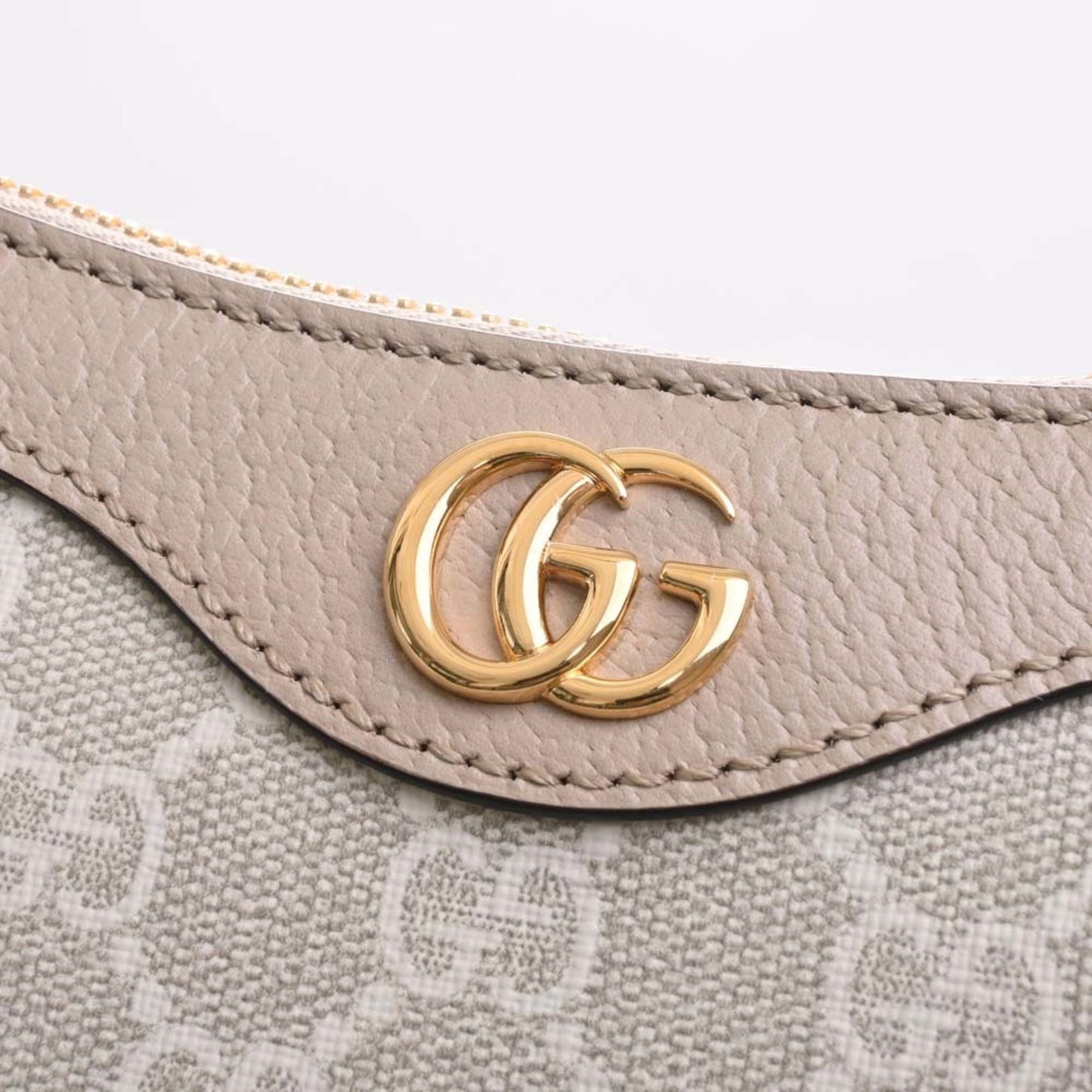 GUCCI Ophidia GG Supreme Leather Small Handbag 735145 Beige/White Women's