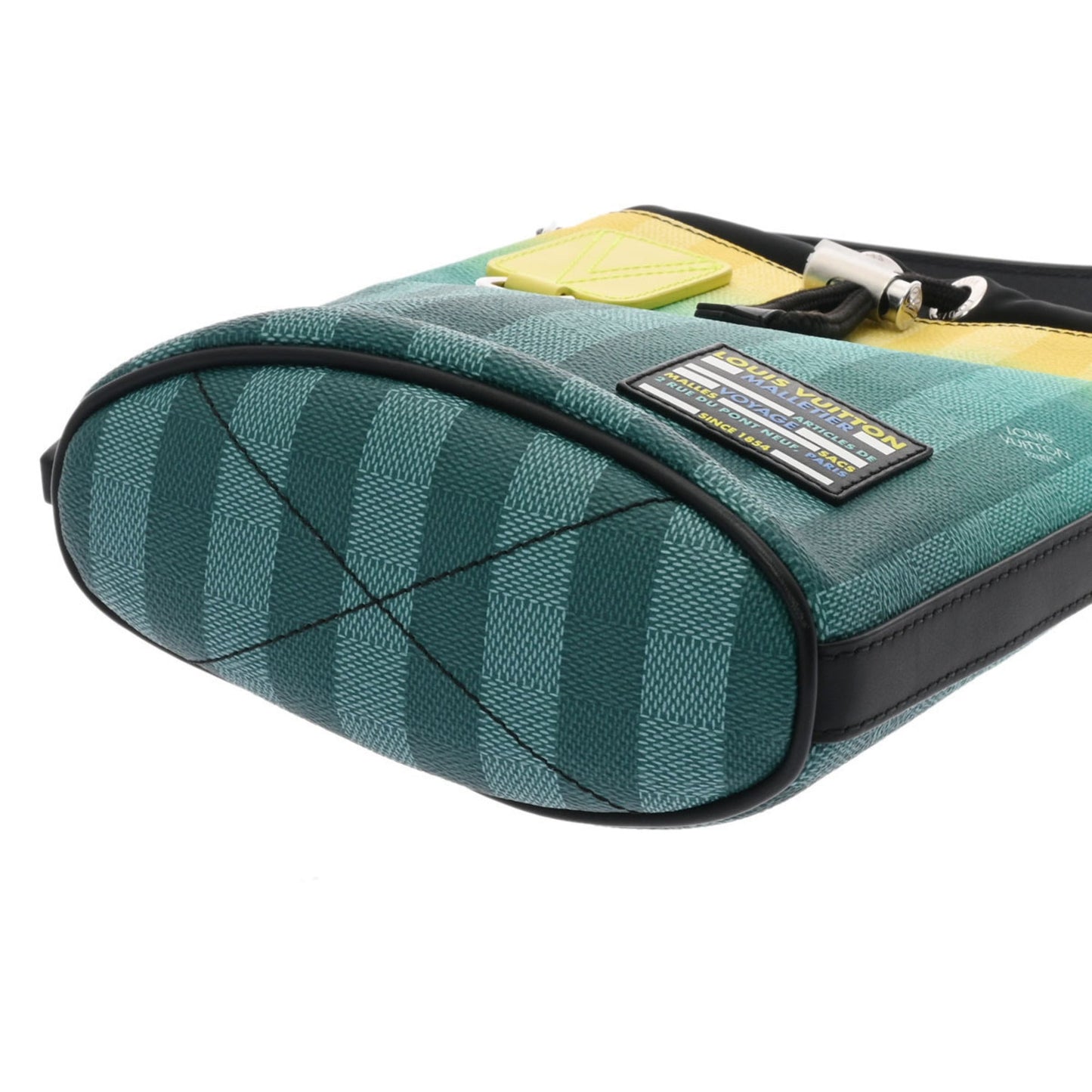 LOUIS VUITTON Damier Stripe Sac Marant Green/Yellow M59920 Shoulder Bag