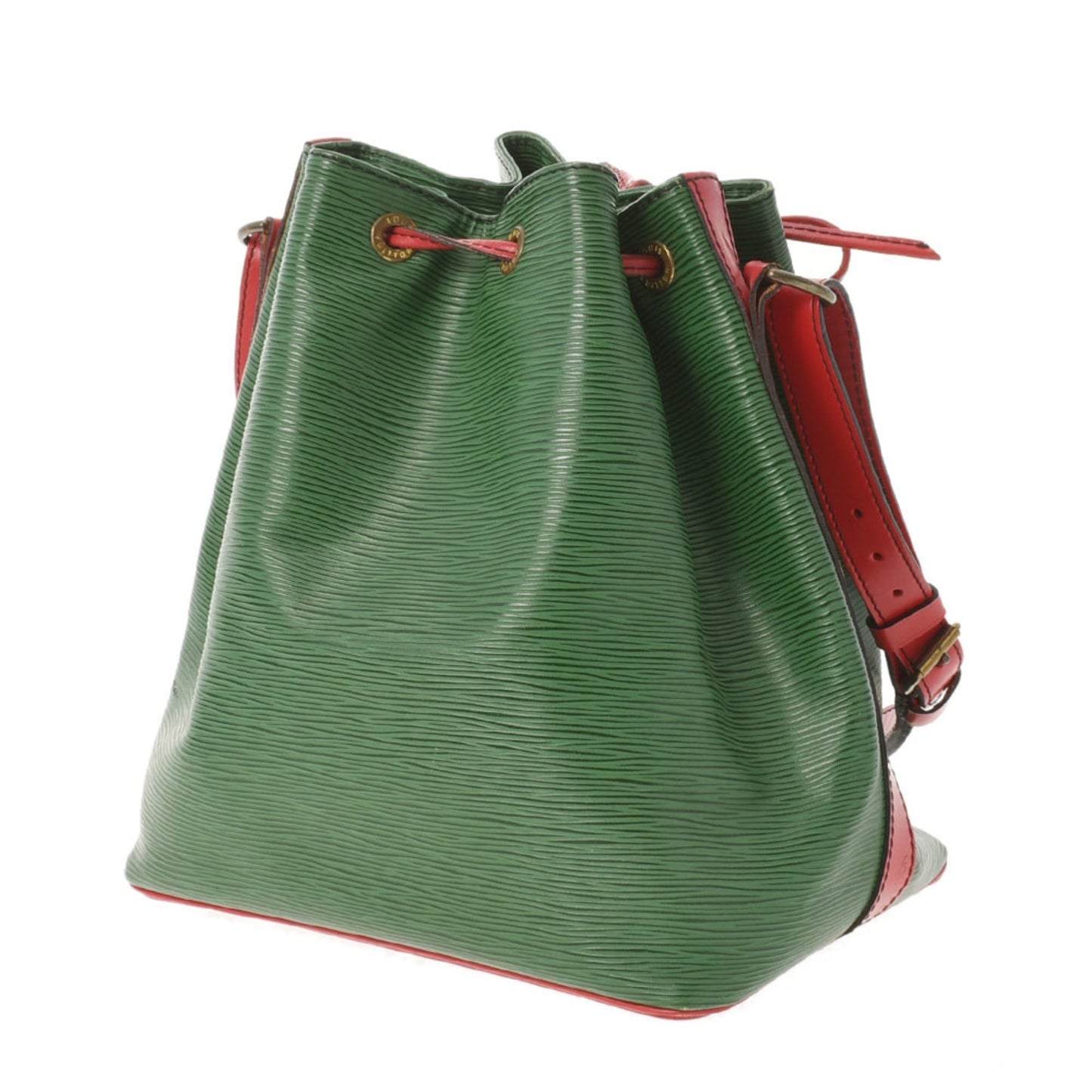 LOUIS VUITTON Epi Petit Noe Bicolor Green / Red M44147 Women's Leather Shoulder Bag