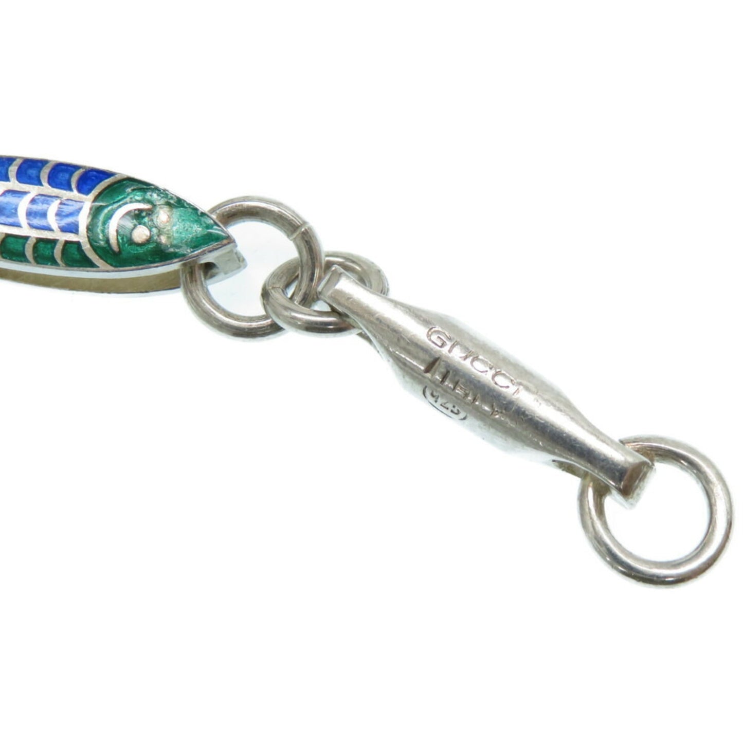Gucci Fish Motif Silver Bracelet Vintage 925 Accessories