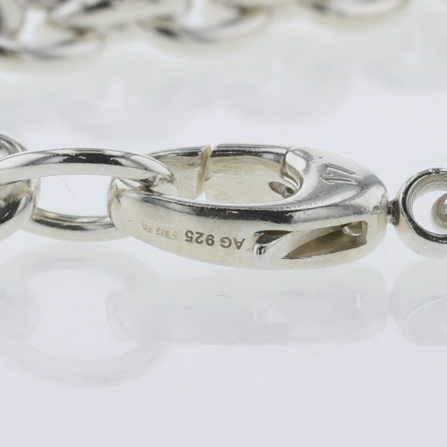 Gucci Bracelet Interlocking G Chain Silver 925 Ladies GUCCI