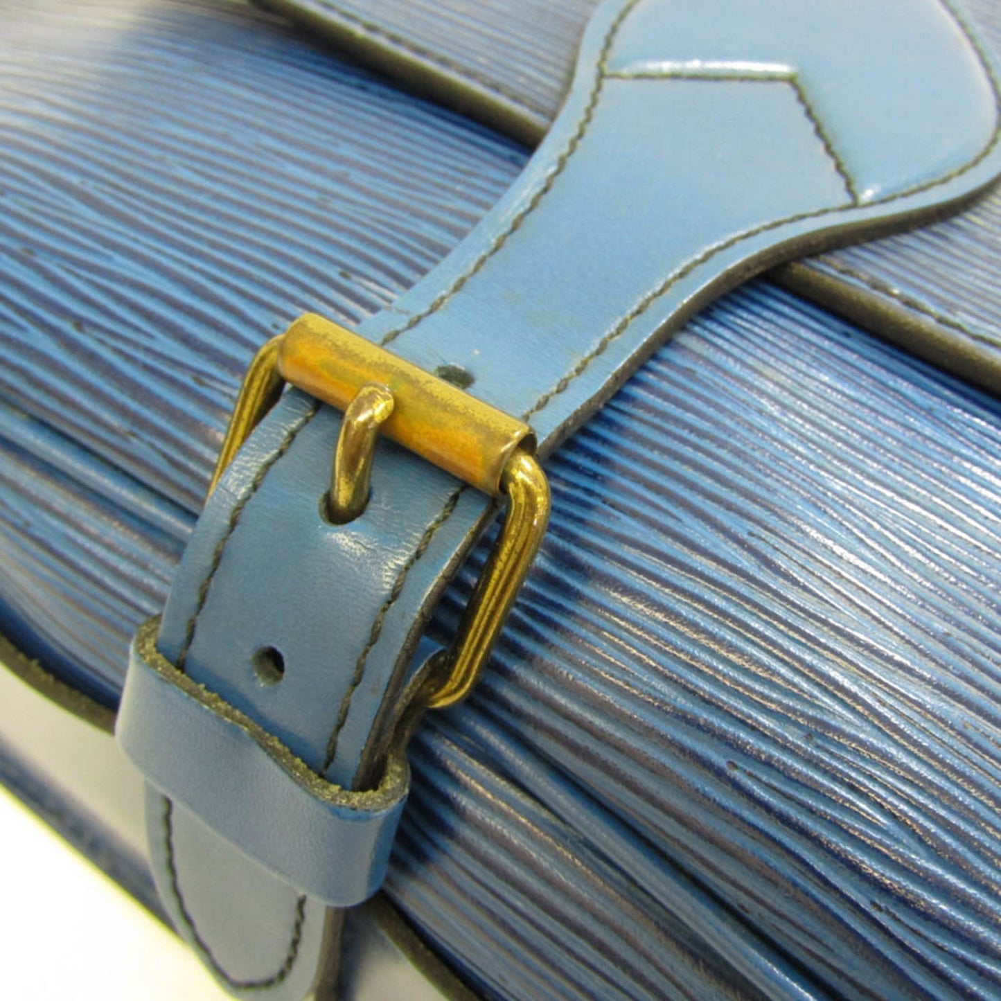 LOUIS VUITTON Epi Cartouchiere M52245 Women's Shoulder Bag Toledo Blue