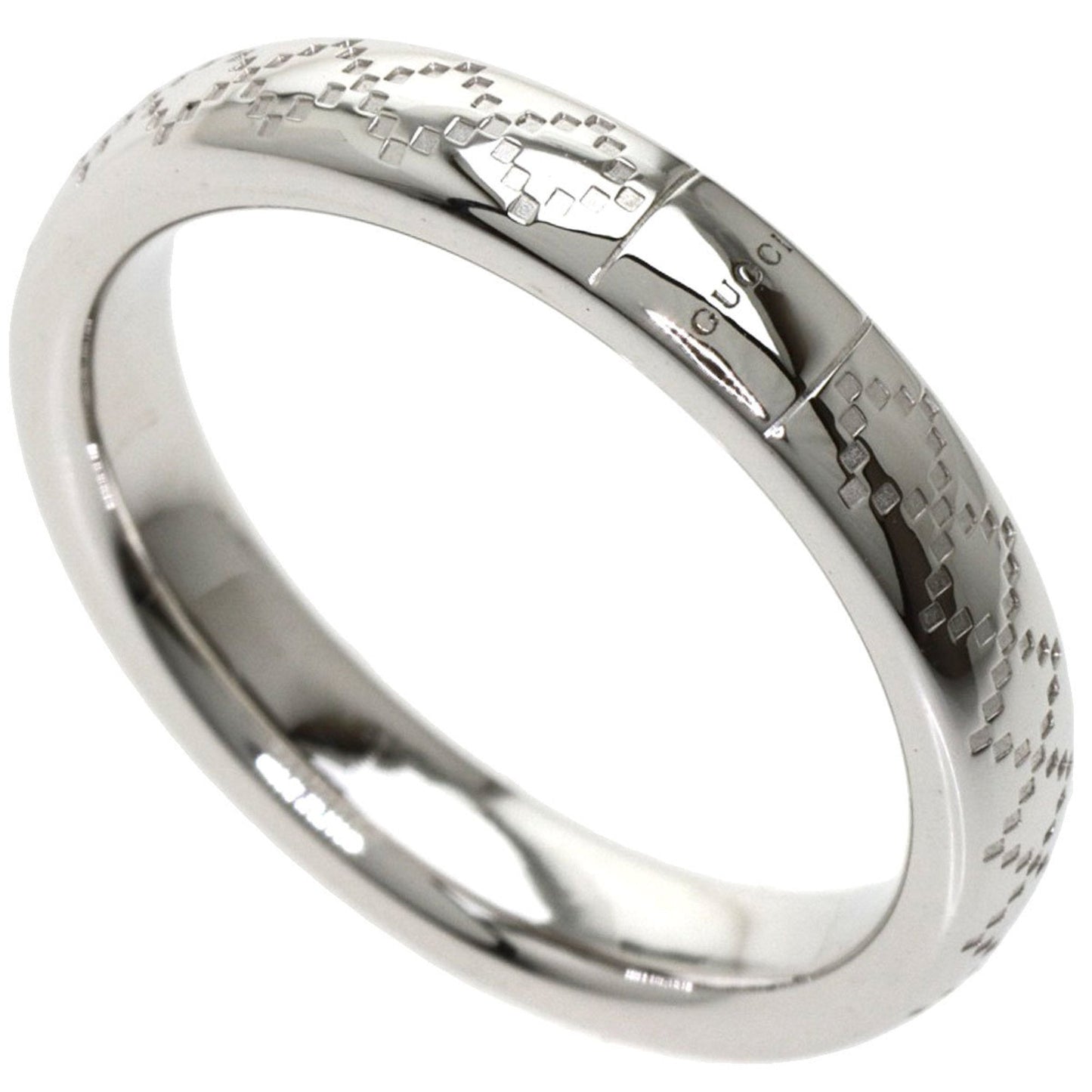 Gucci Diamantissima #11 Ring K18 White Gold Ladies GUCCI