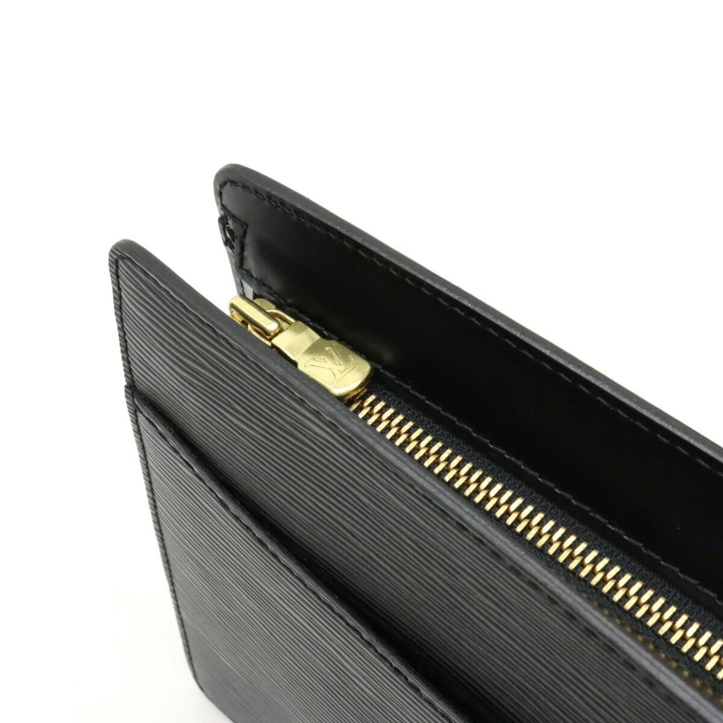 LOUIS VUITTON Epi Pochette Homme Second Bag Clutch Noir Black M52522