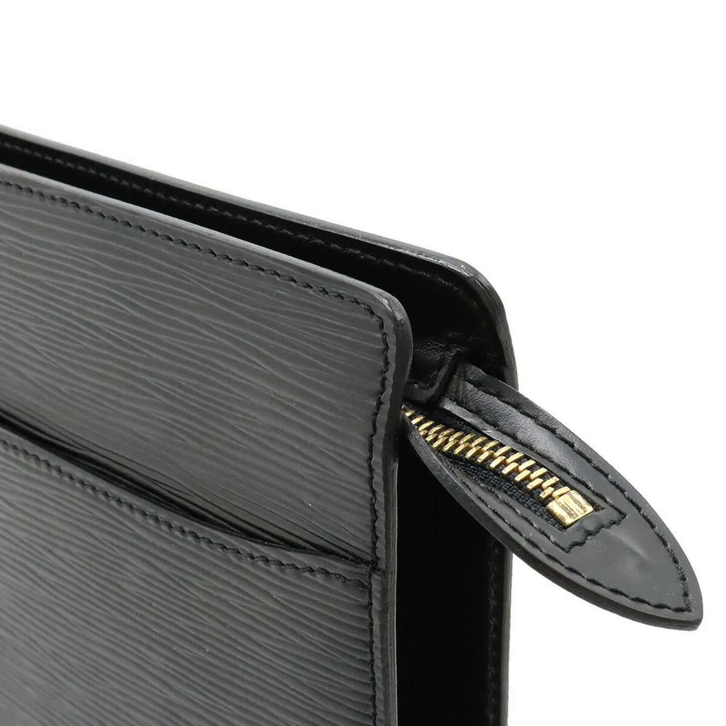 LOUIS VUITTON Epi Pochette Homme Second Bag Clutch Noir Black M52522
