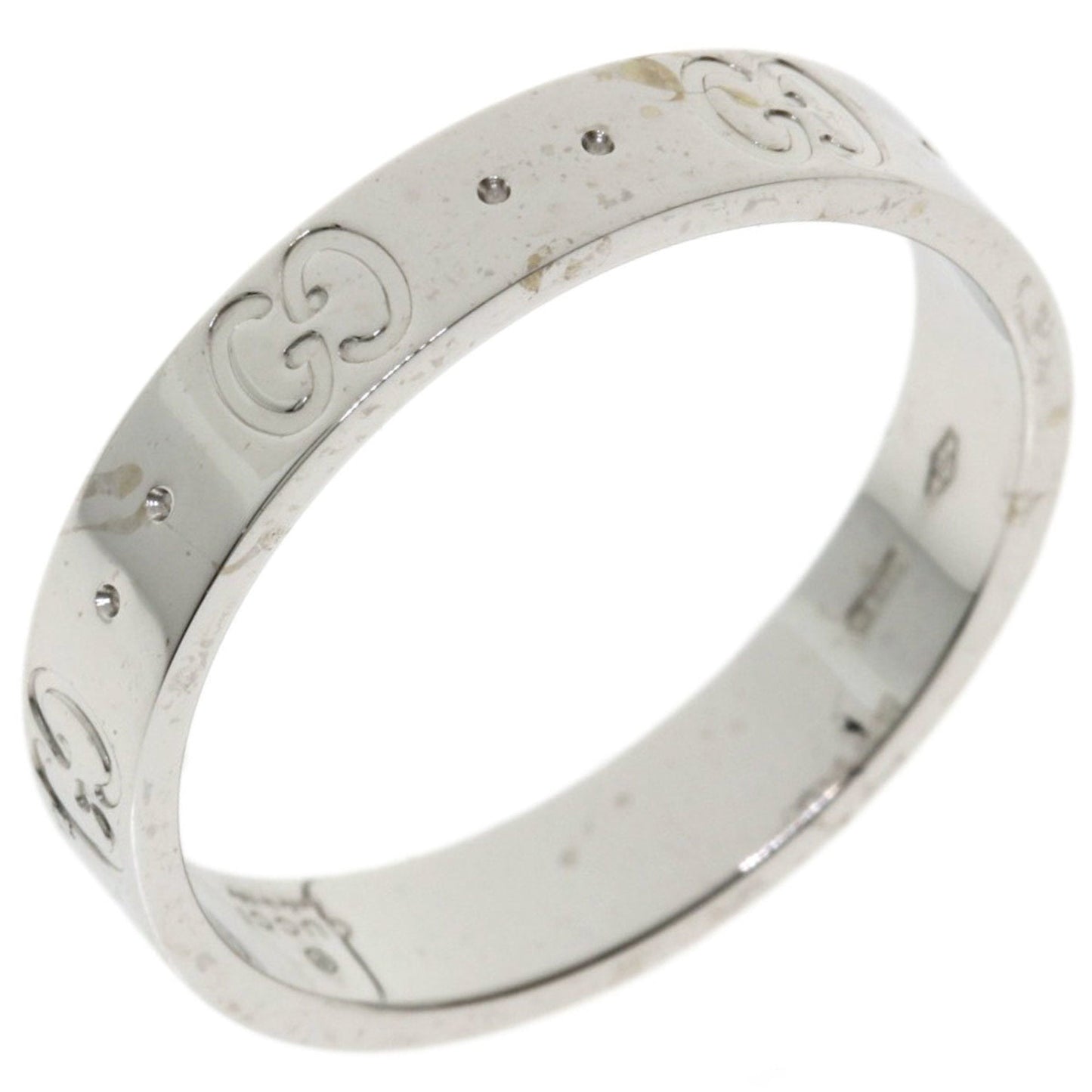 Gucci Icon # 18 Ring / K18 White Gold Men's GUCCI