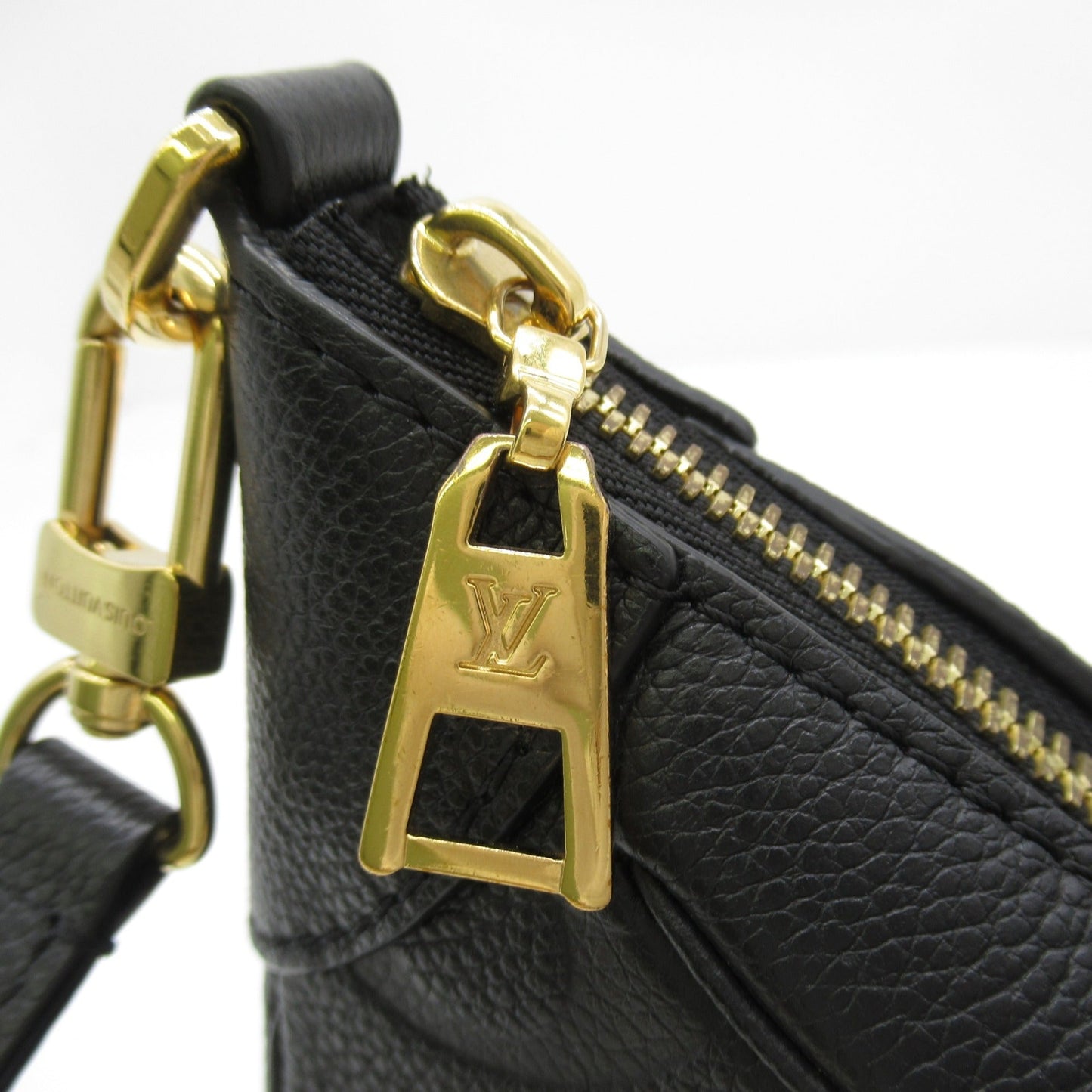 LOUIS VUITTON Bagatelle NM Shoulder Bag Black Black Monogram empreinte PVC coated canvas M46002