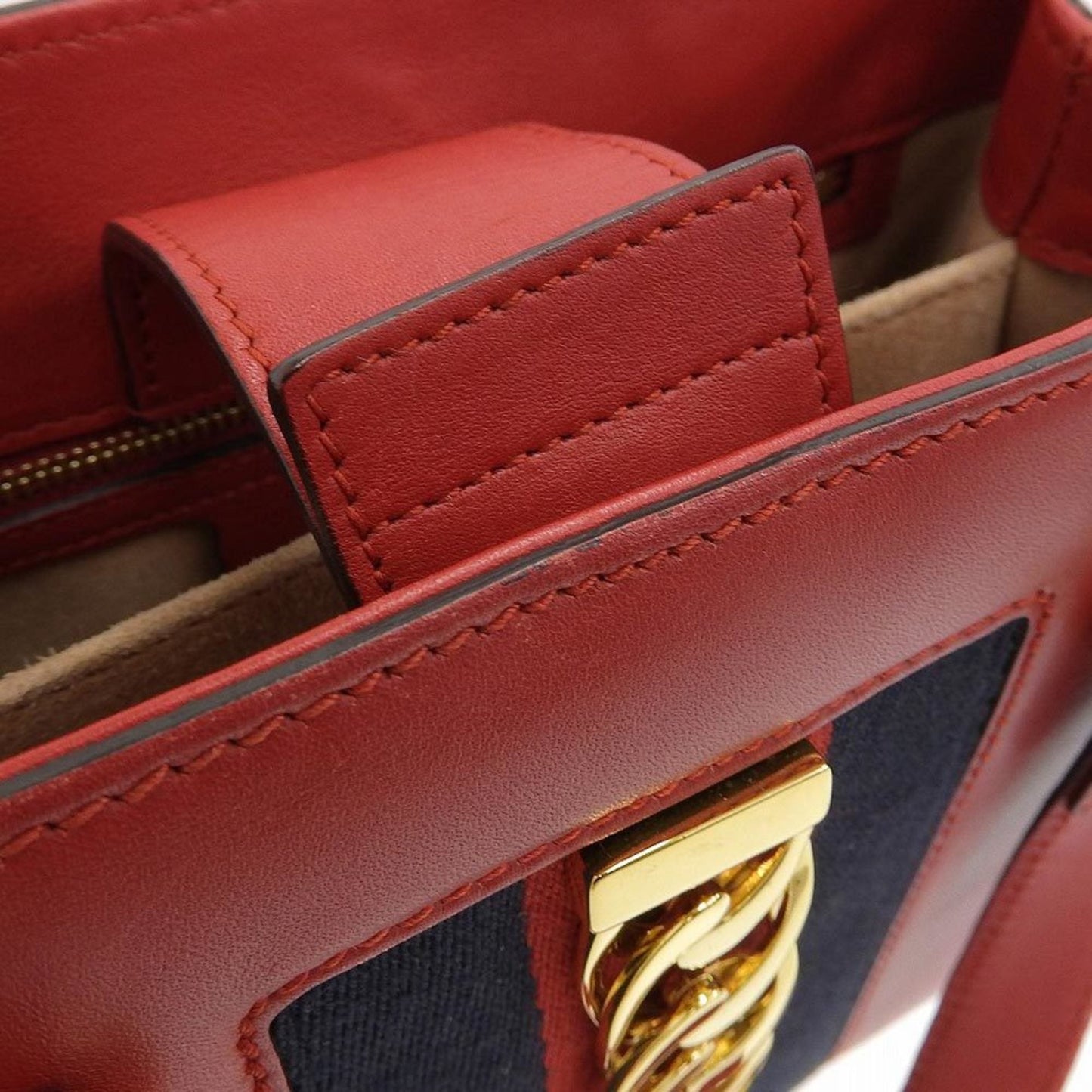 Gucci Silvi 2WAY bag shoulder handbag leather red 460381 200047