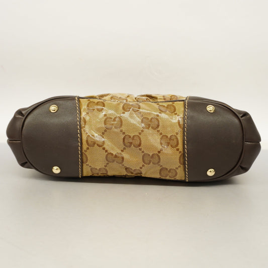 GUCCIAuth  GG Crystal Shoulder Bag 223965 Women's Coated Canvas,Leather
