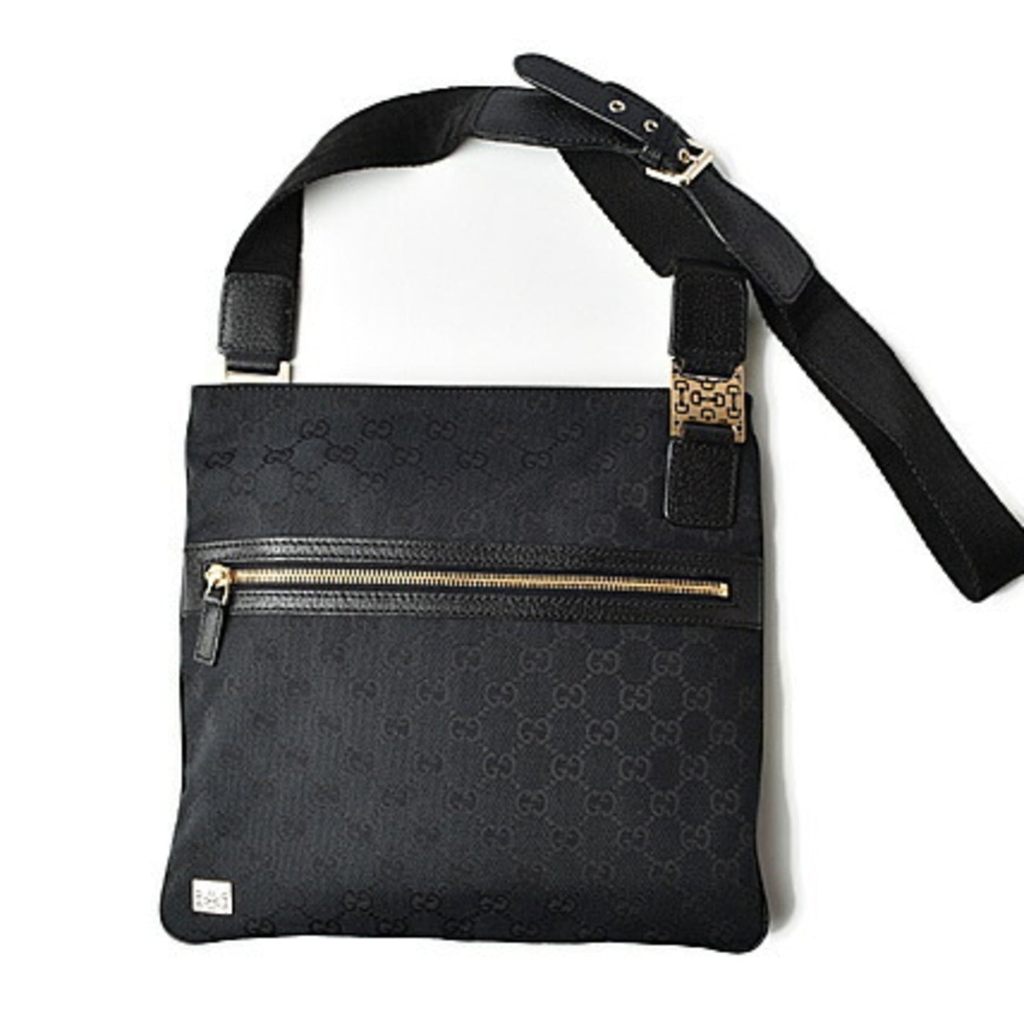 Gucci Messenger Bag Shoulder GG Canvas Black 145809