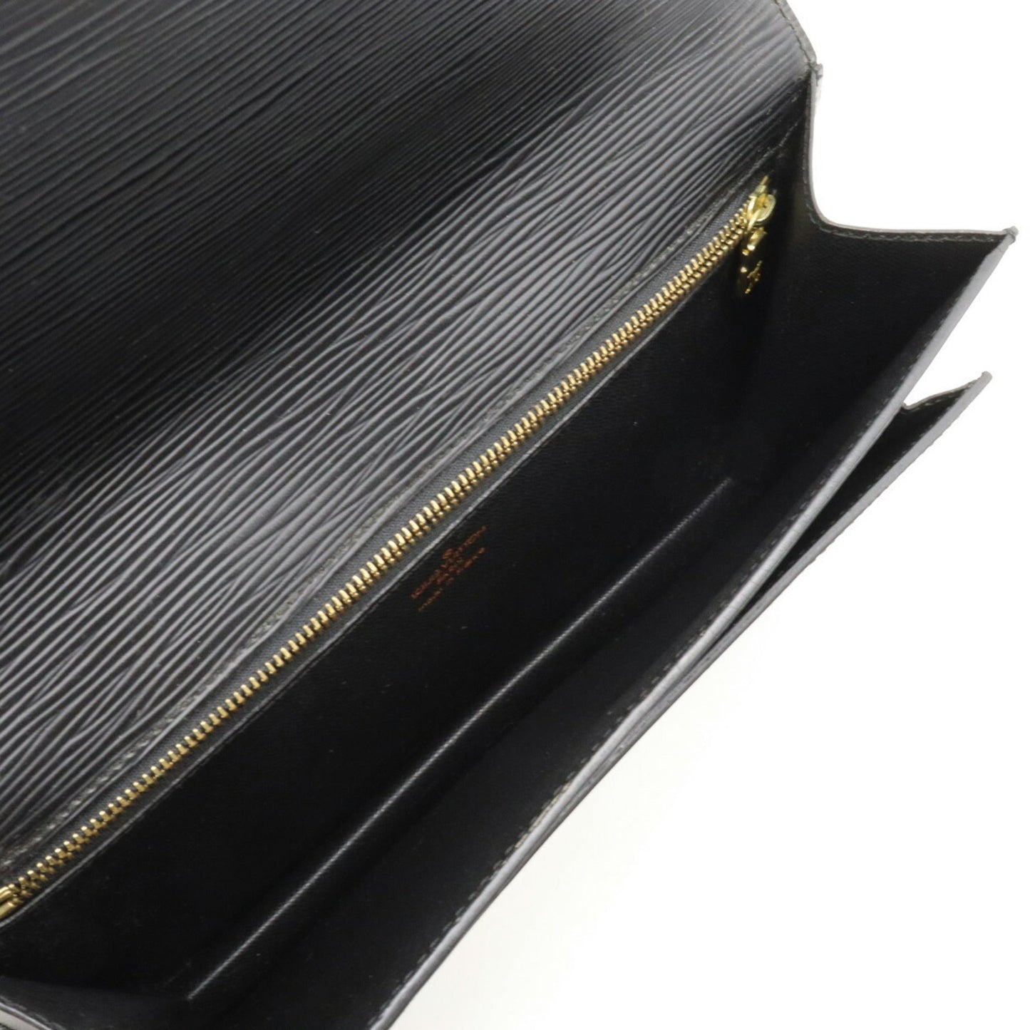 LOUIS VUITTON Epi Pochette Serie Dragonne Second Bag Noir Black Key Missing M52612