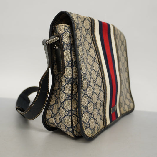 GUCCIAuth  Sherry Line Sherry 145844 Women's GG Supreme,Leather