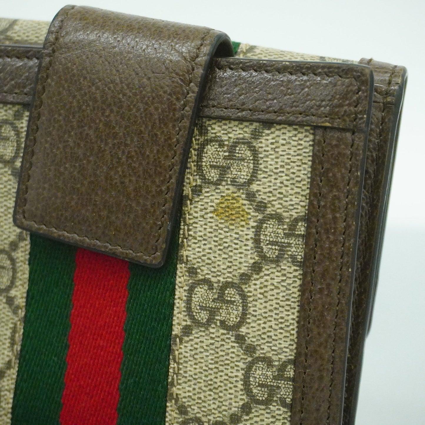 Gucci  Ophidia Bi-fold Wallet Gold Metal Fittings 523173 Women's GG Supreme