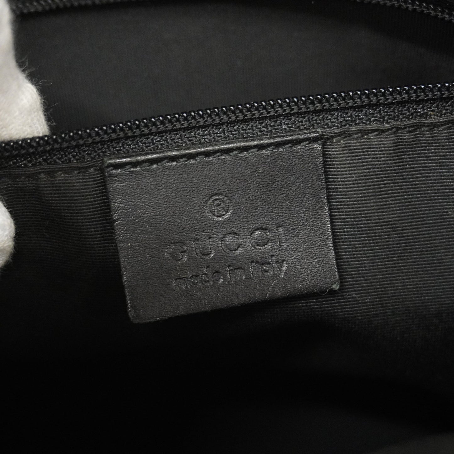 GUCCIAuth  GG Canvas Shoulder Bag 92706 Women's Leather Black
