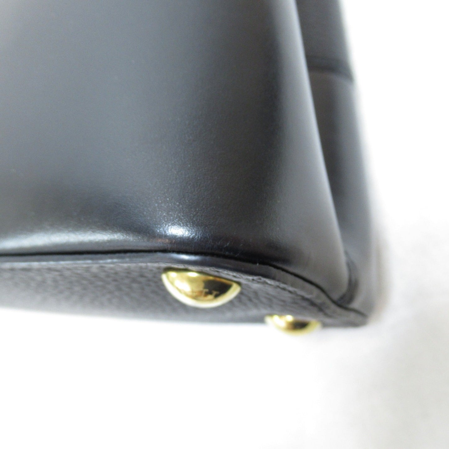 LOUIS VUITTON CapucineBB2way Shoulder Bag Black enamel Taurillon Clemence leather/snake M59269