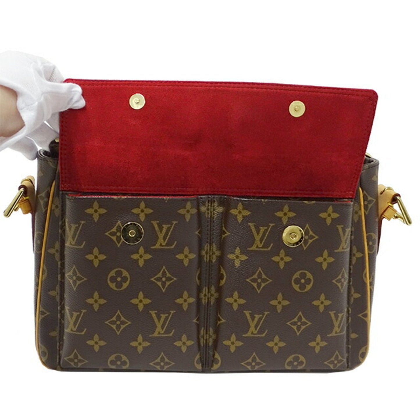 LOUIS VUITTON Bag Monogram Women's Shoulder Vivacite GM Brown 51163