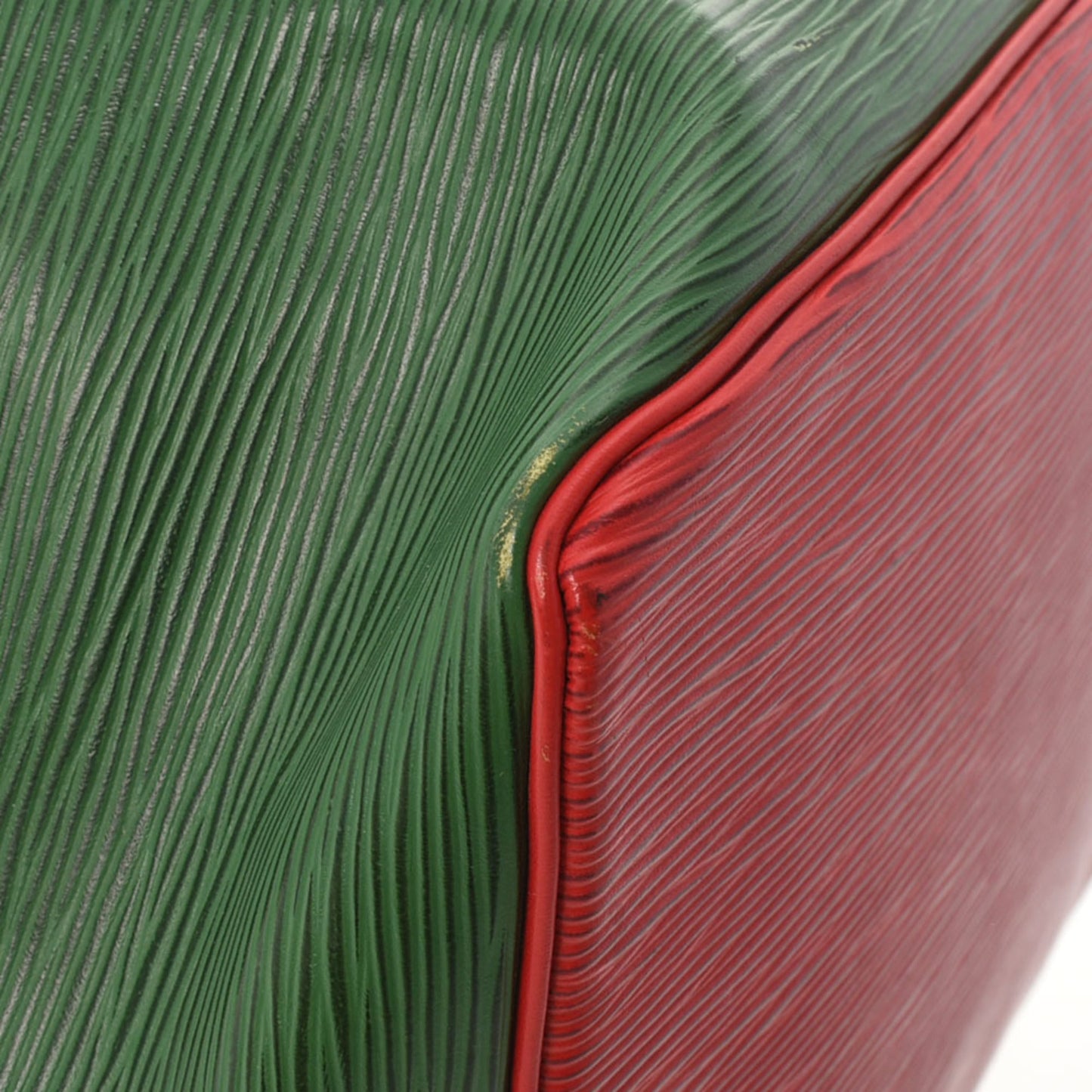 LOUIS VUITTON Epi Petit Noe Bicolor Green / Red M44147 Women's Leather Shoulder Bag