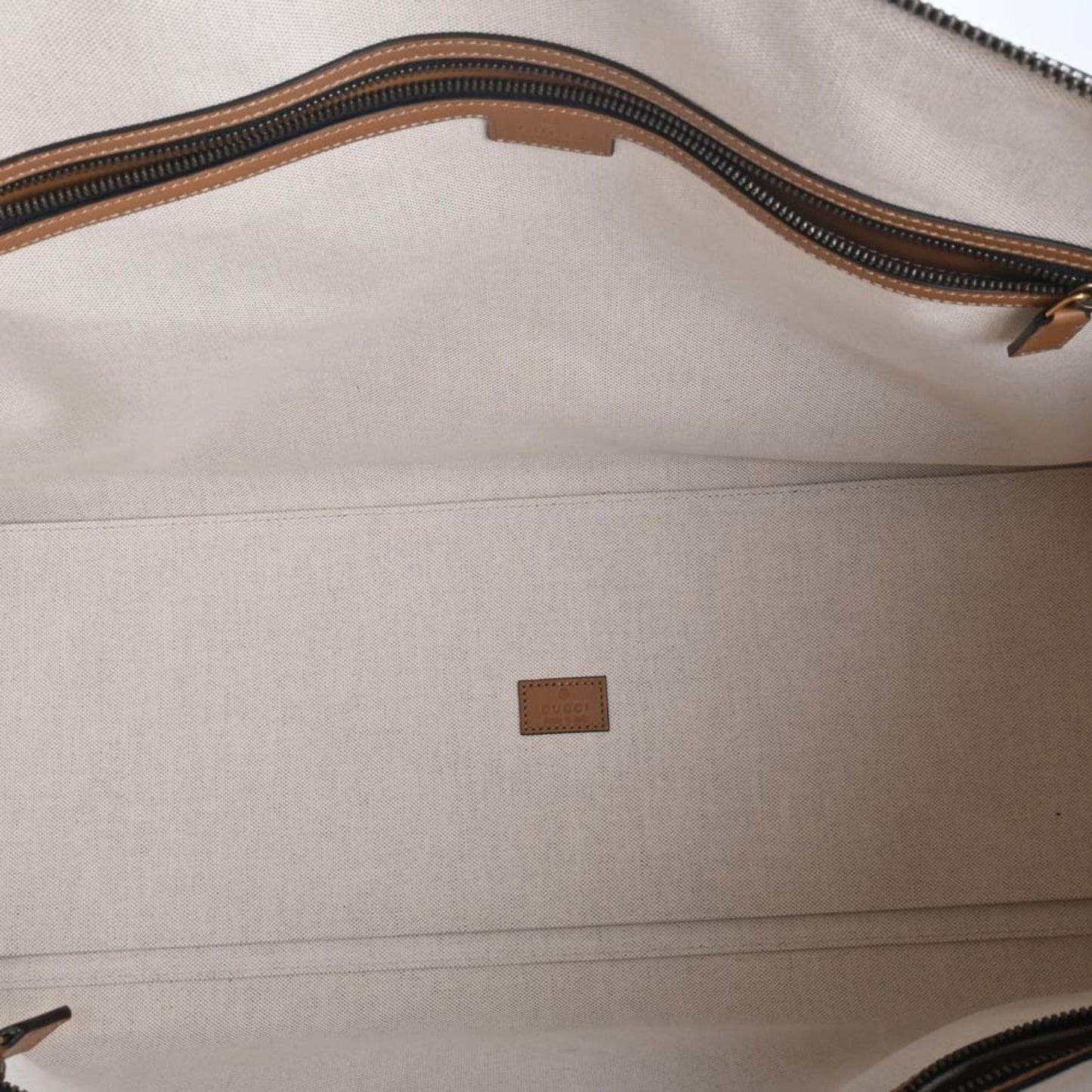 GUCCI GG Canvas Leather Extra Large Duffle Double G 2WAY Handbag Boston Bag 715773 Black/Brown Ladies