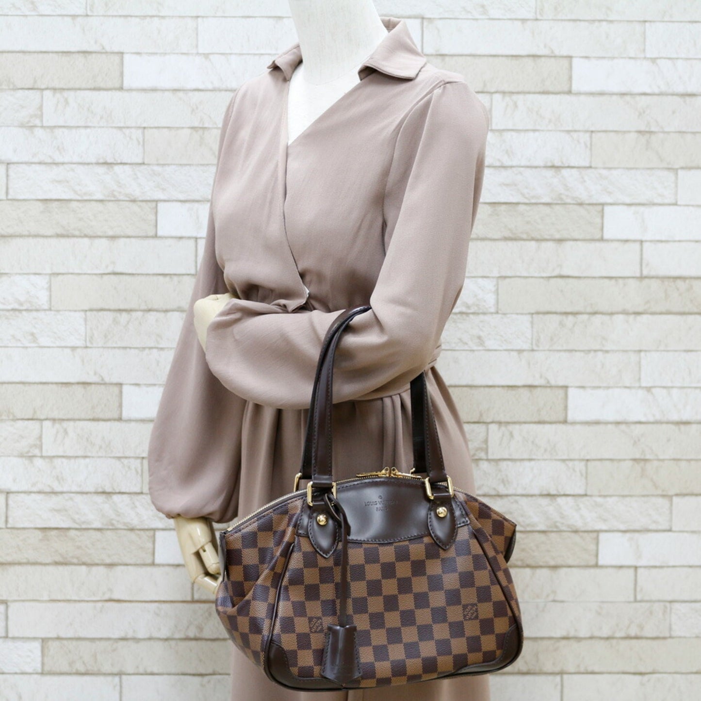 Louis Vuitton Damier Verona PM N41117 Brown Ladies Canvas