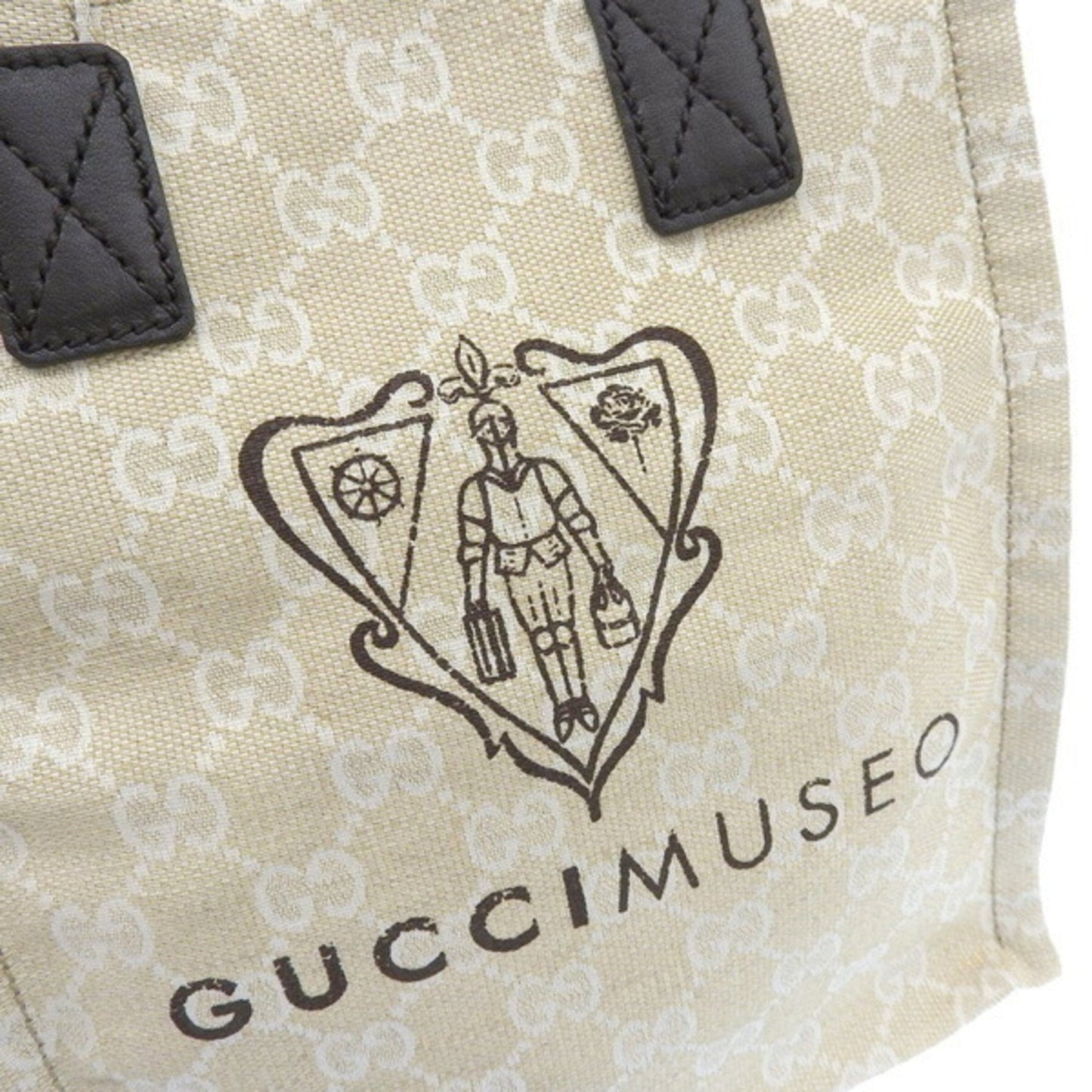 Gucci GG canvas mini handbag Museo Museum limited beige