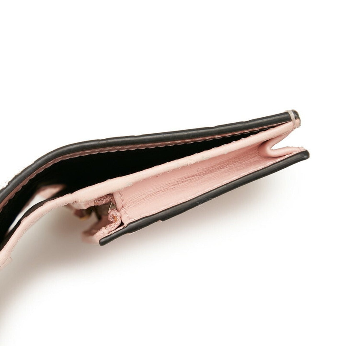 Gucci Shima Cat Bifold Wallet 548057 Pink Leather Ladies GUCCI