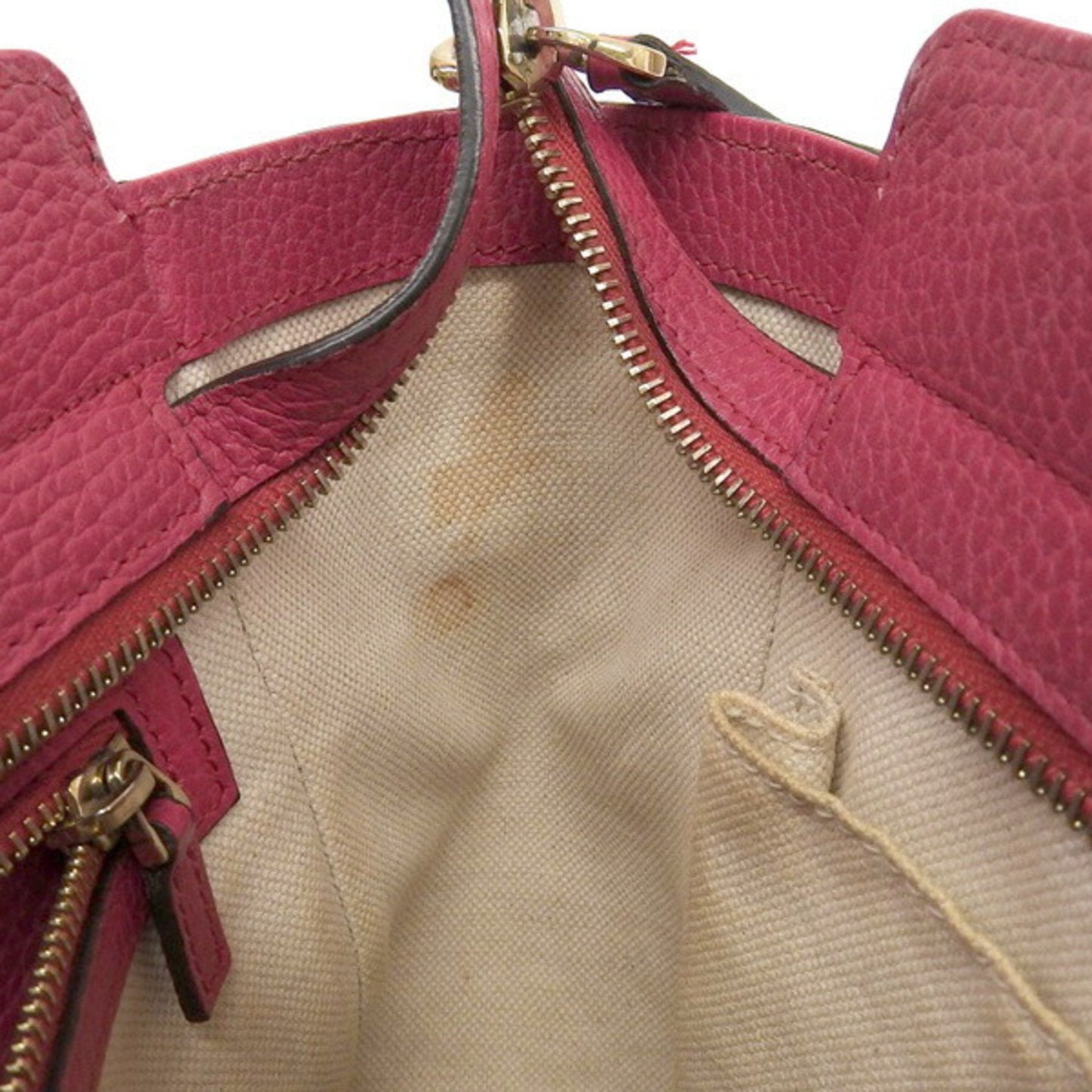 Gucci leather swing mini handbag pink
