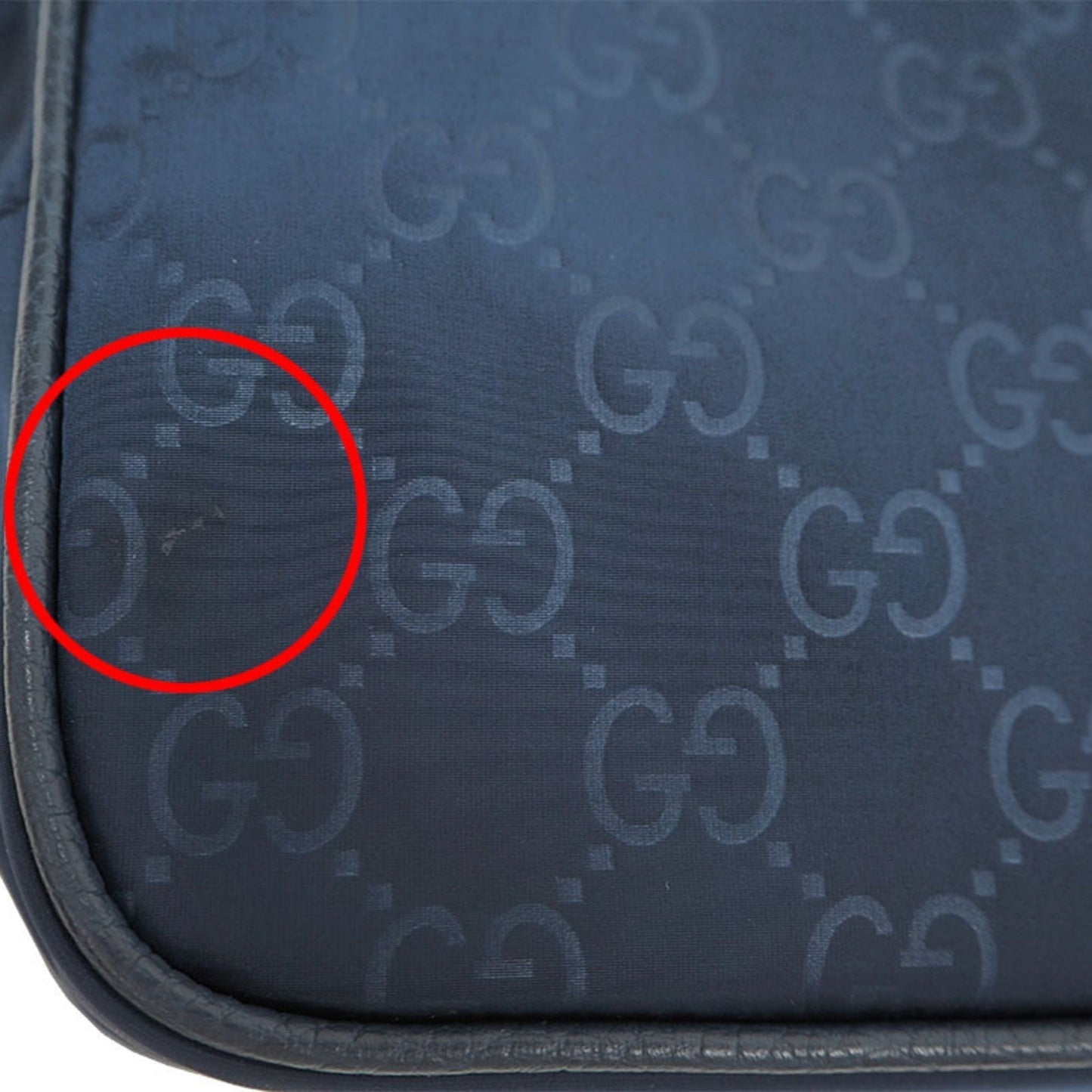 Gucci Nylon Clutch Bag,Pouch Navy
