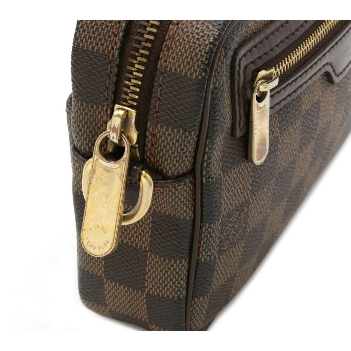 Louis Vuitton Damier Pochette Bie Macau Second Bag Clutch Handbag N61739