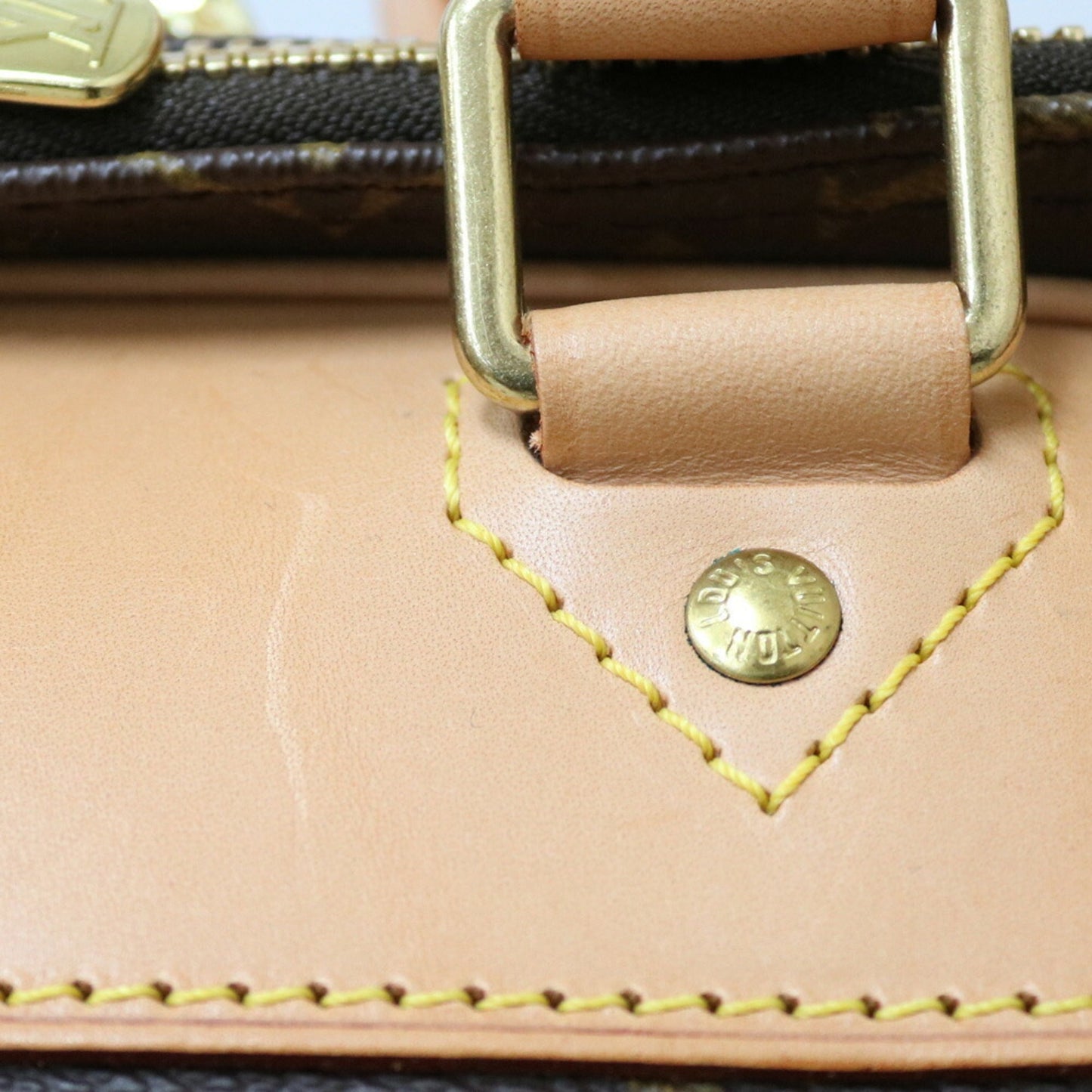 Louis Vuitton Boston Bag Monogram Alize de Poche M41392 Brown Women's Men's Canvas