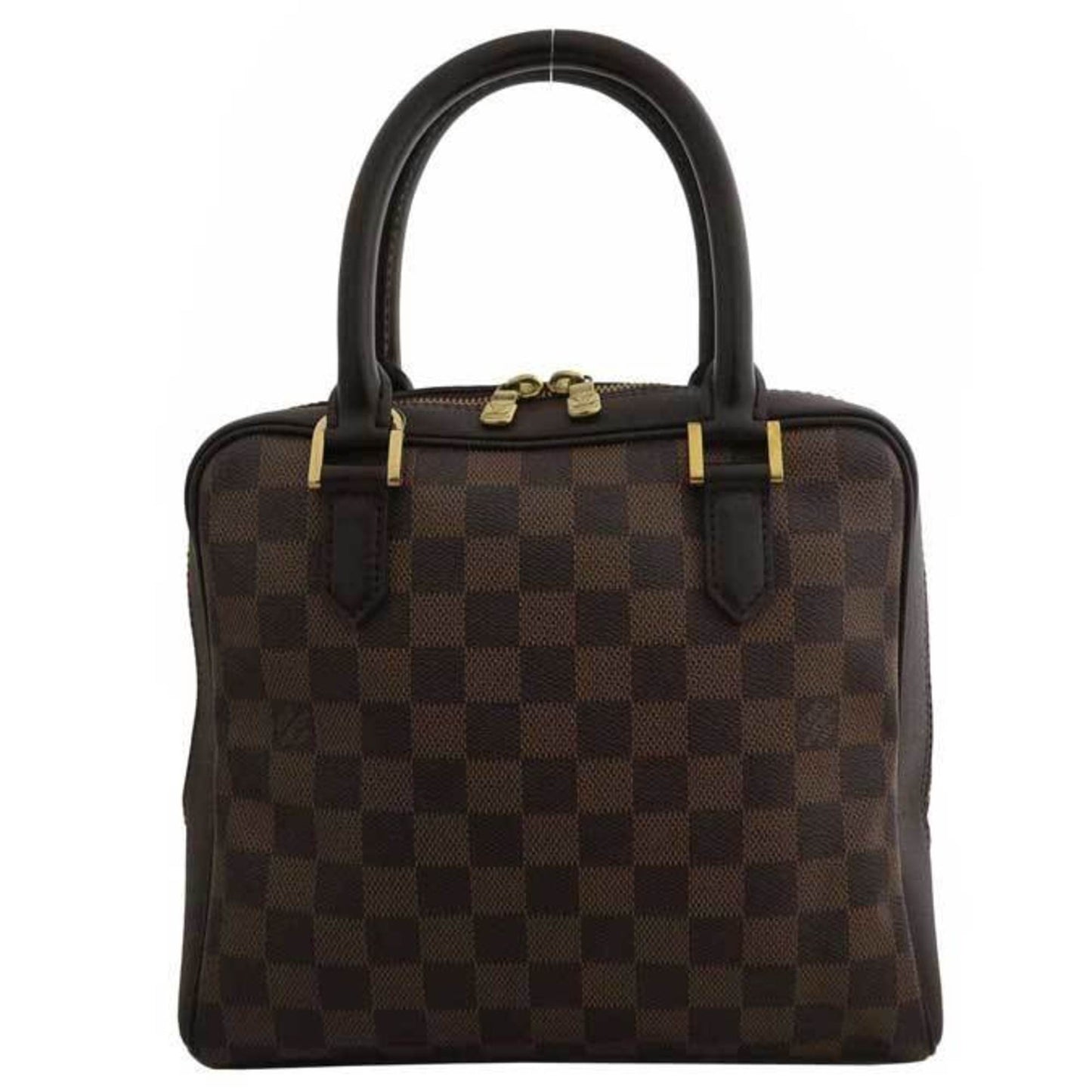 Louis Vuitton Bag Damier Brera Brown x Gold Hardware Canvas Leather Handbag Women's N51150
