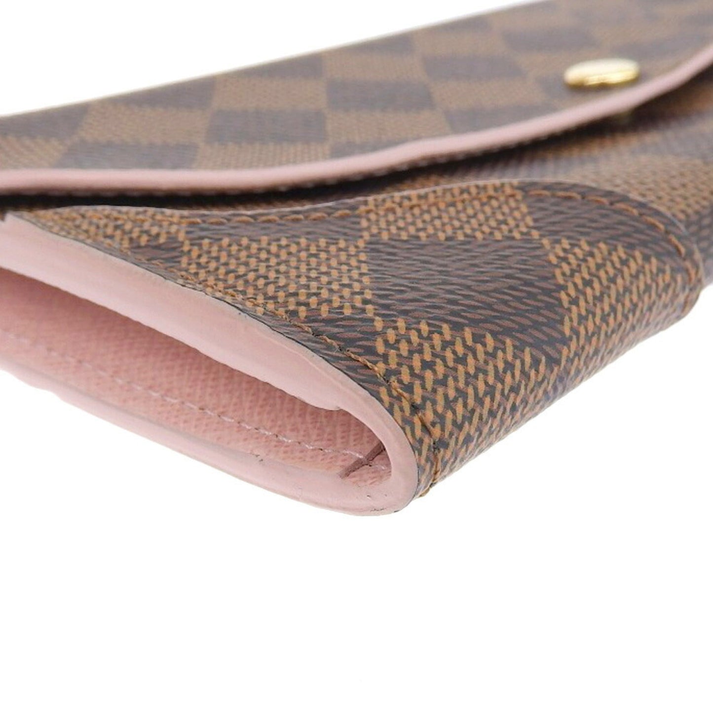 Louis Vuitton Damier Portefeuille Long Wallet with Kaisahock Pink Rose Ballerine N61227