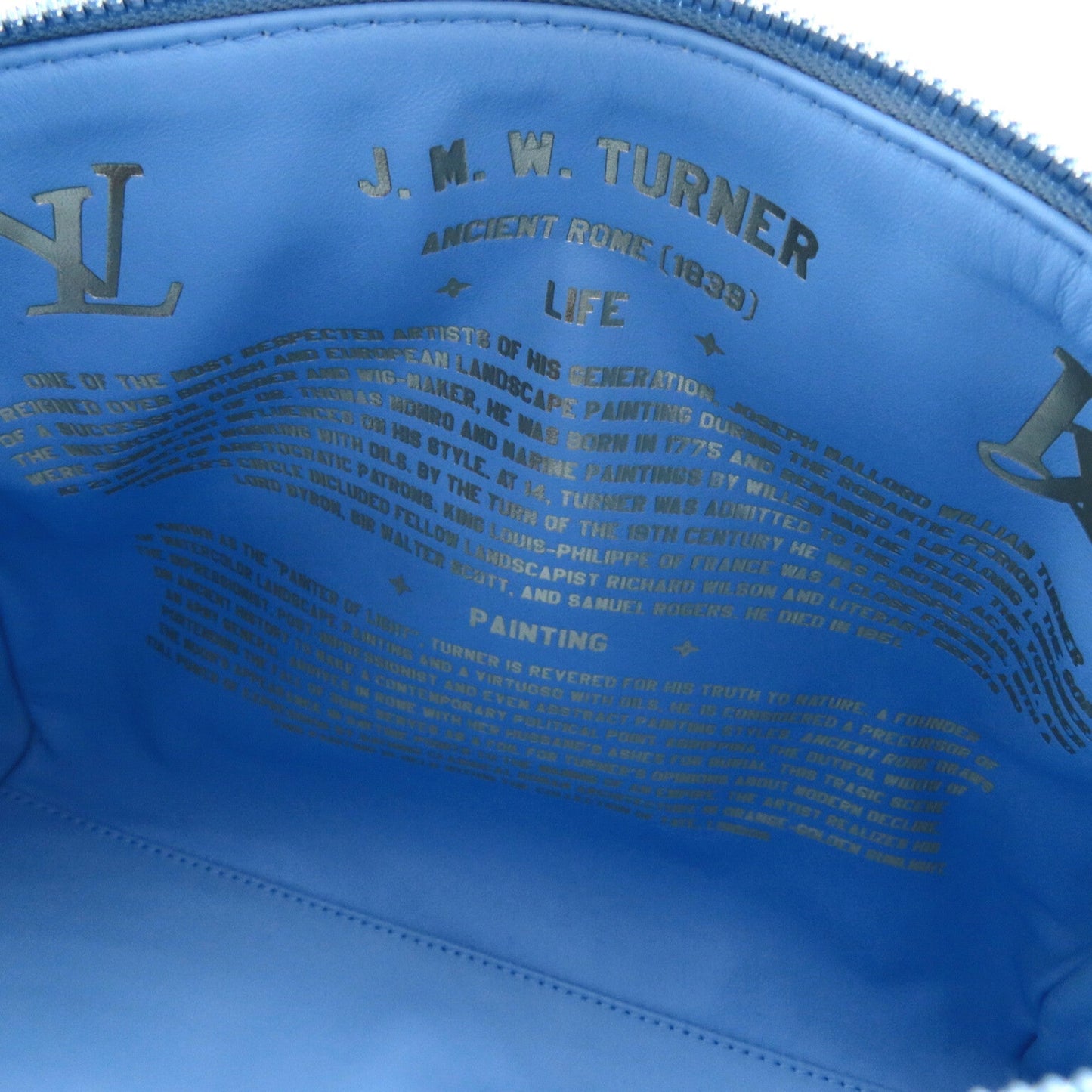 LOUIS VUITTON Blue Mulch color Masters collection PVC coated canvas M43306